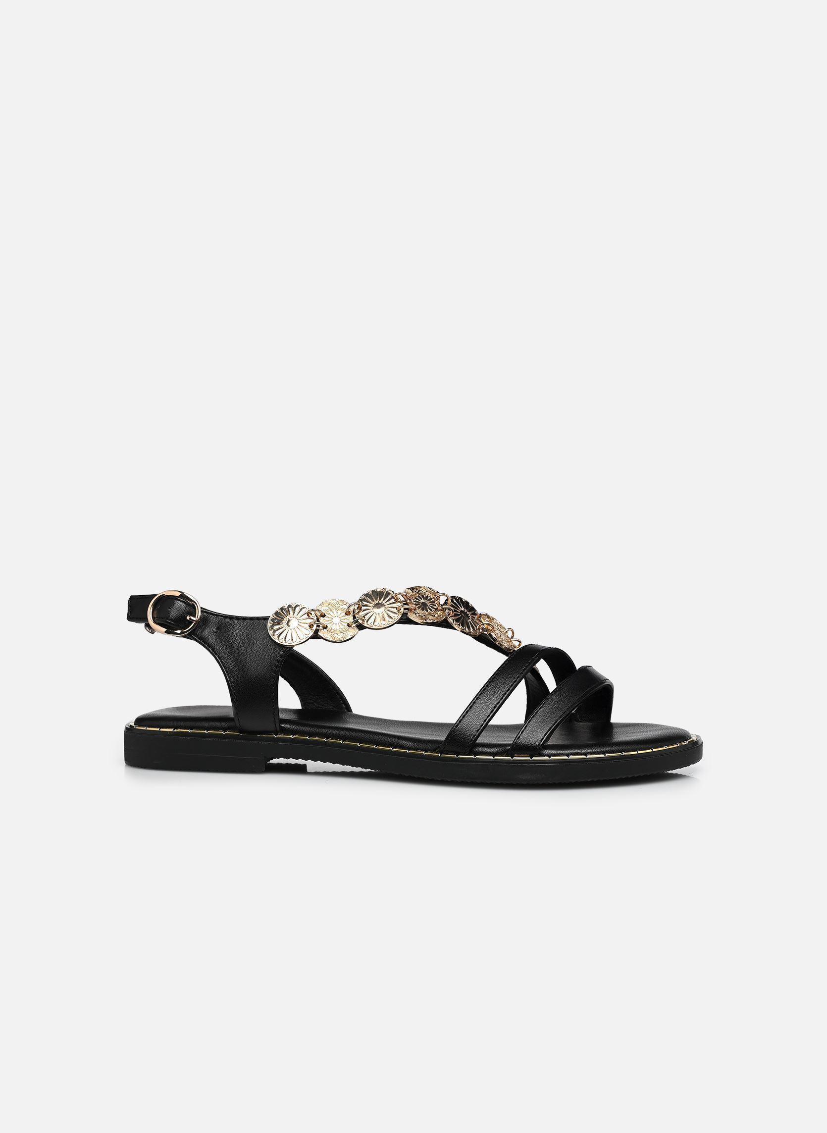 Sandales plates Sandale JBIJOU femme noir MADE BY Sandales plates Sandale JBIJOU femme noir NOIR