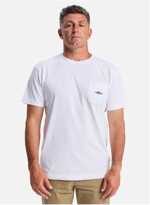 Quiksilver Tee-shirts Diamond Pocket homme blanc