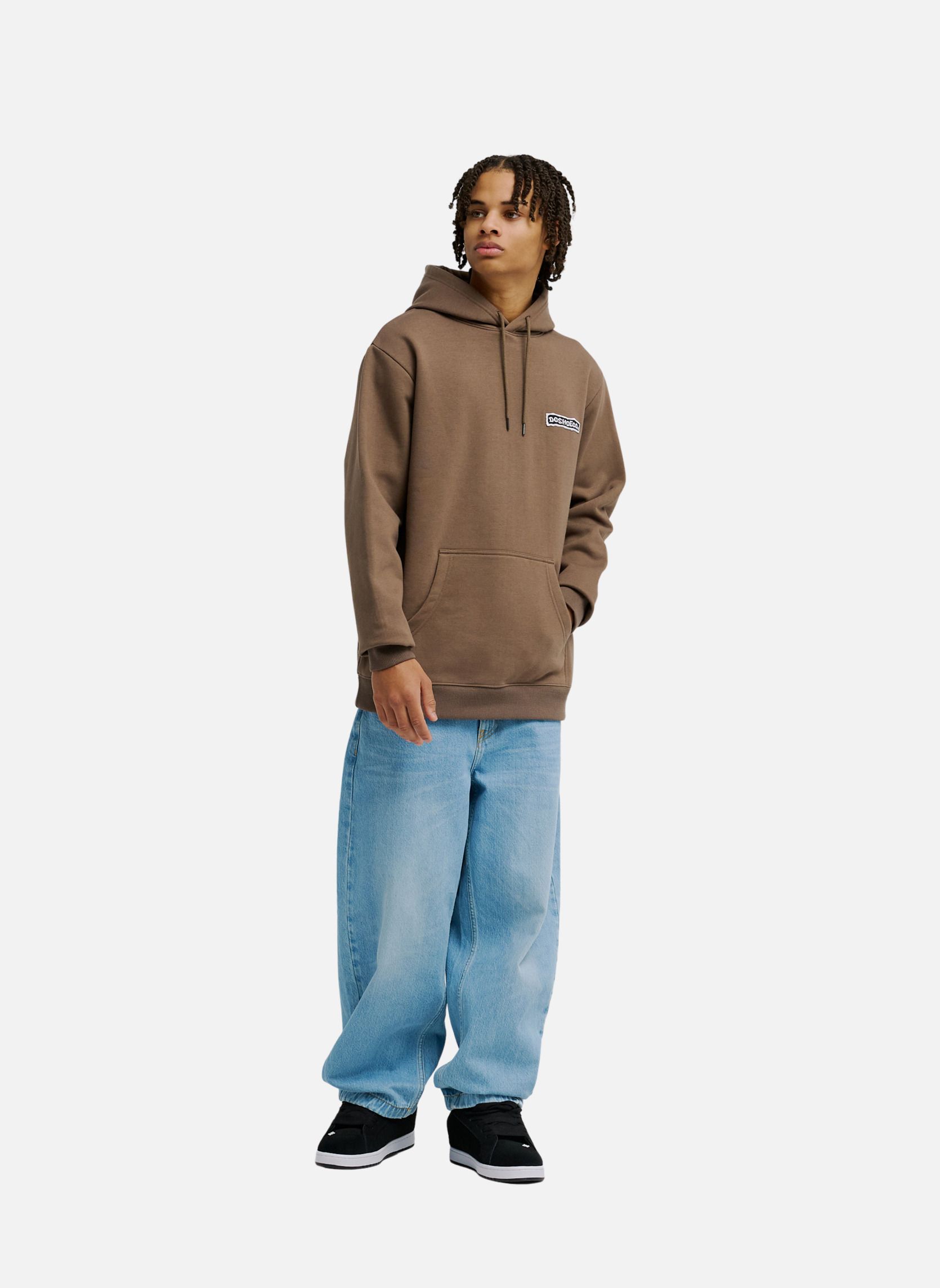 Sweats à capuche Patch It homme marron DC Shoes Sweats à capuche Patch It homme marron Marron