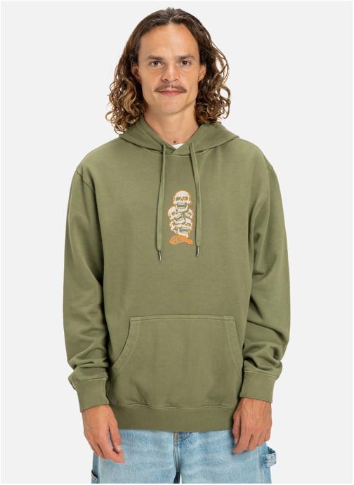 DC Shoes Sweats à capuche Laugh Stack homme vert
