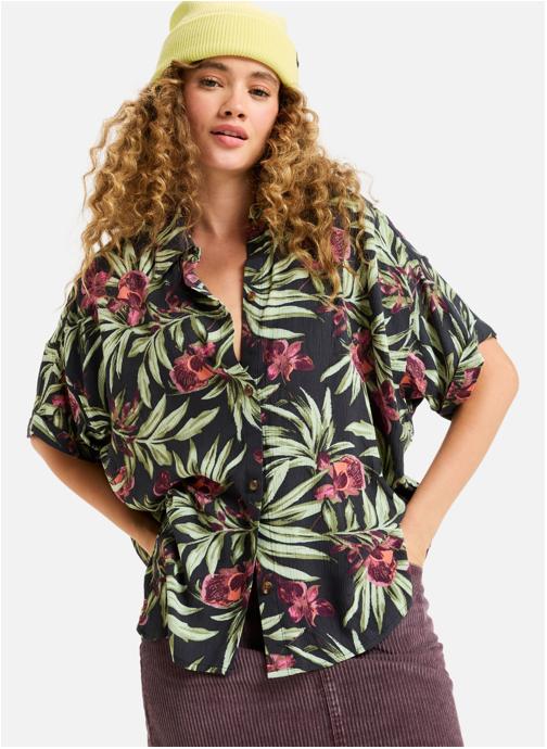 Roxy Chemises Beachy Nostalgia Crinkle femme noir