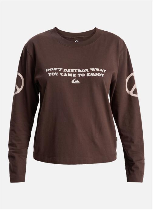 Quiksilver Tee-shirts Standard femme marron