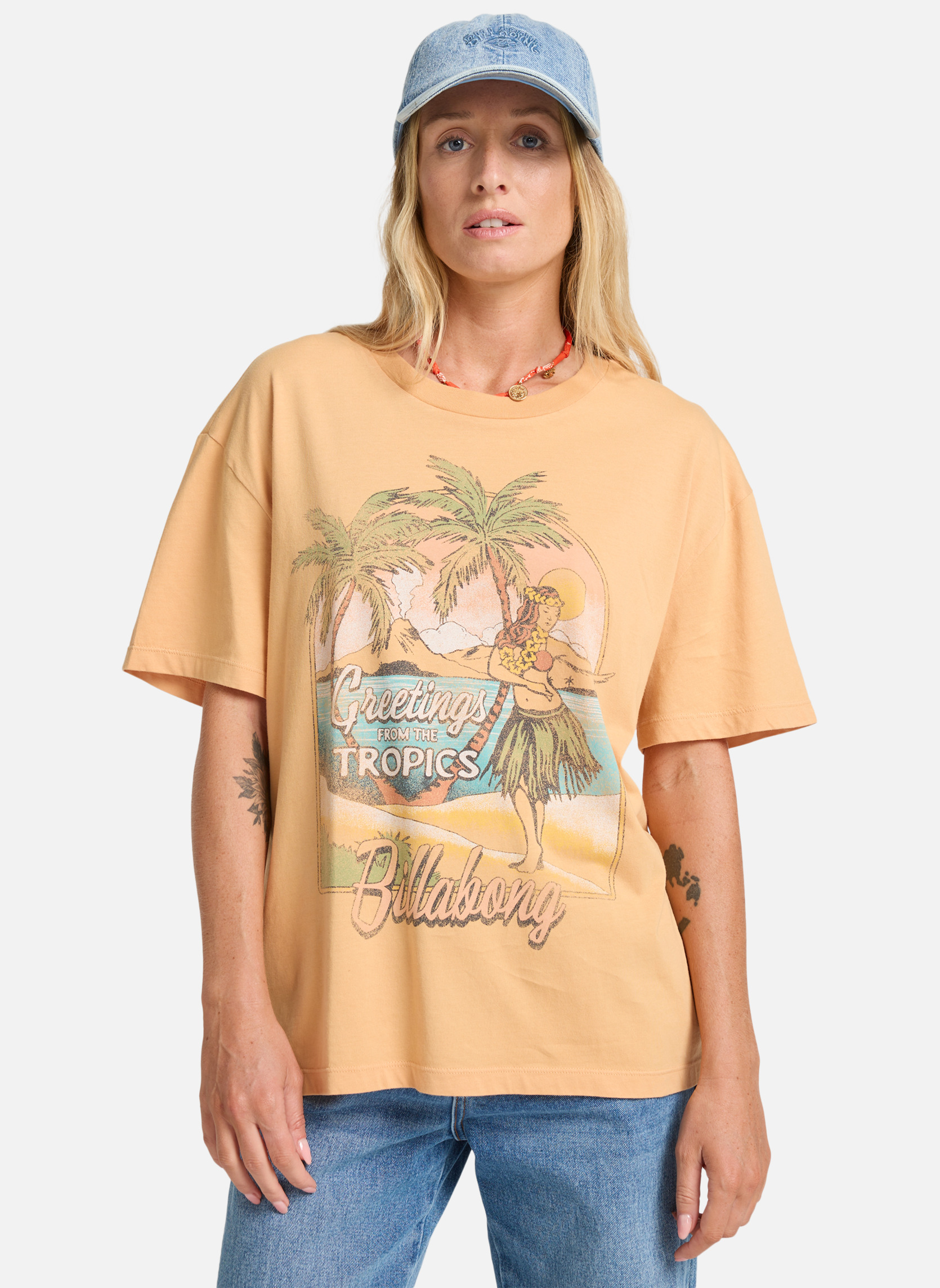 Débardeurs Vibe Time femme orange Billabong Débardeurs Vibe Time femme orange Orange clair