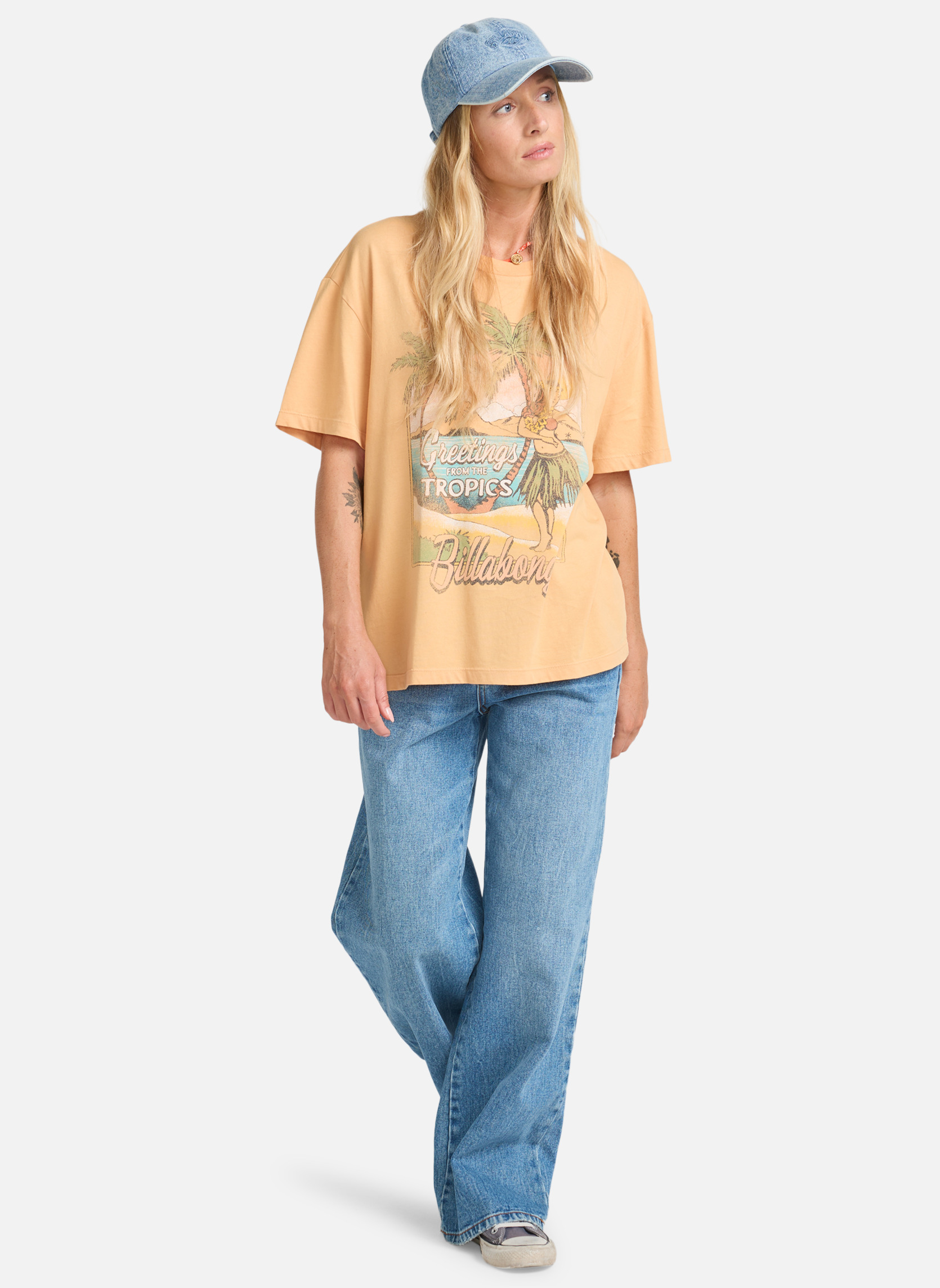 Débardeurs Vibe Time femme orange Billabong Débardeurs Vibe Time femme orange Orange clair