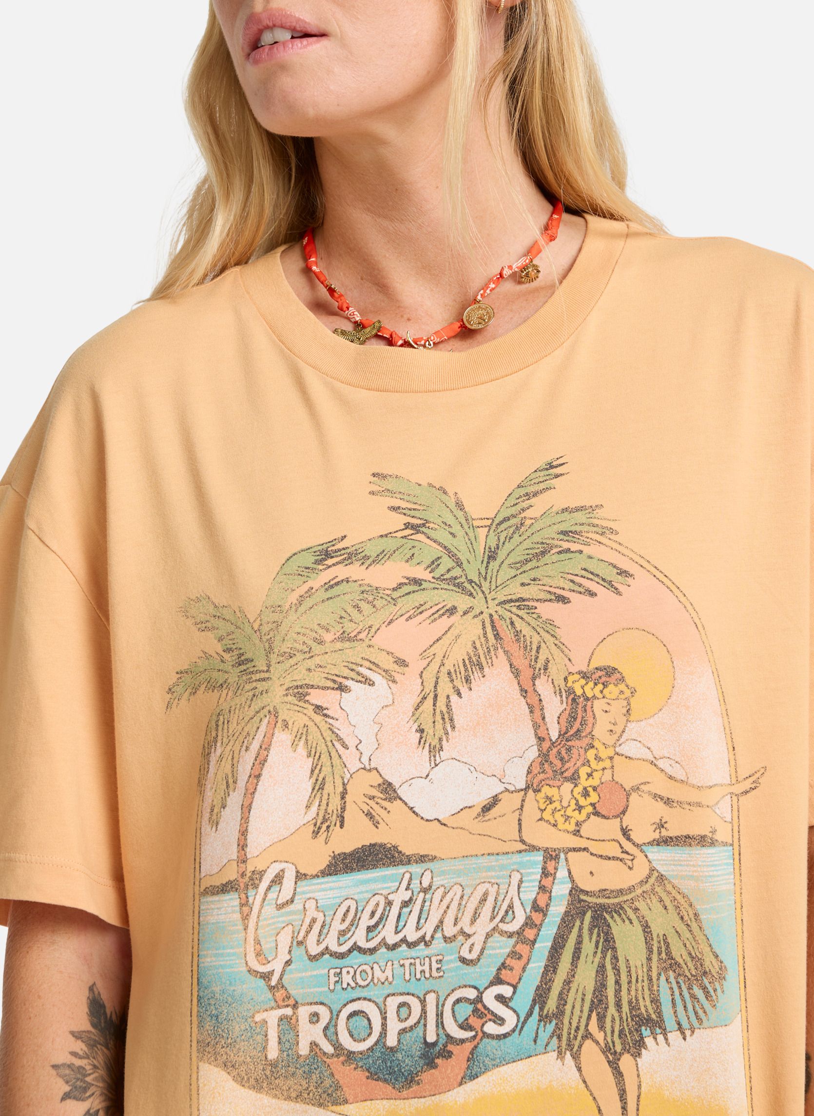 Débardeurs Vibe Time femme orange Billabong Débardeurs Vibe Time femme orange Orange clair