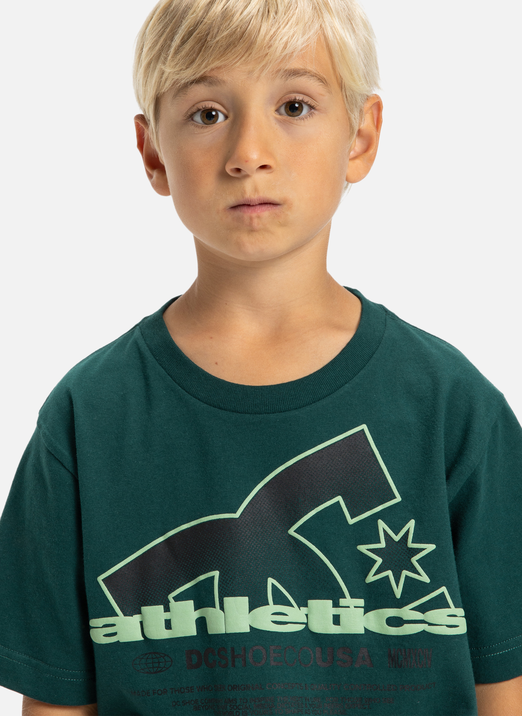 Tee-shirts Slathletic garçon vert DC Shoes Tee-shirts Slathletic garçon vert Vert
