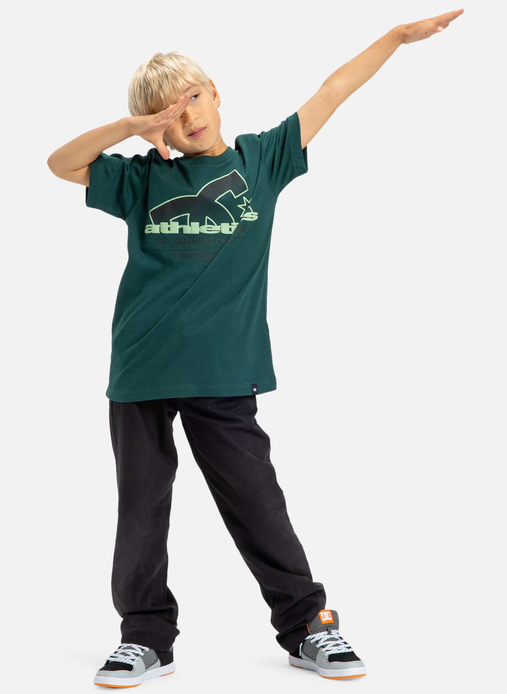 Tee-shirts Slathletic garçon vert DC Shoes Tee-shirts Slathletic garçon vert Vert