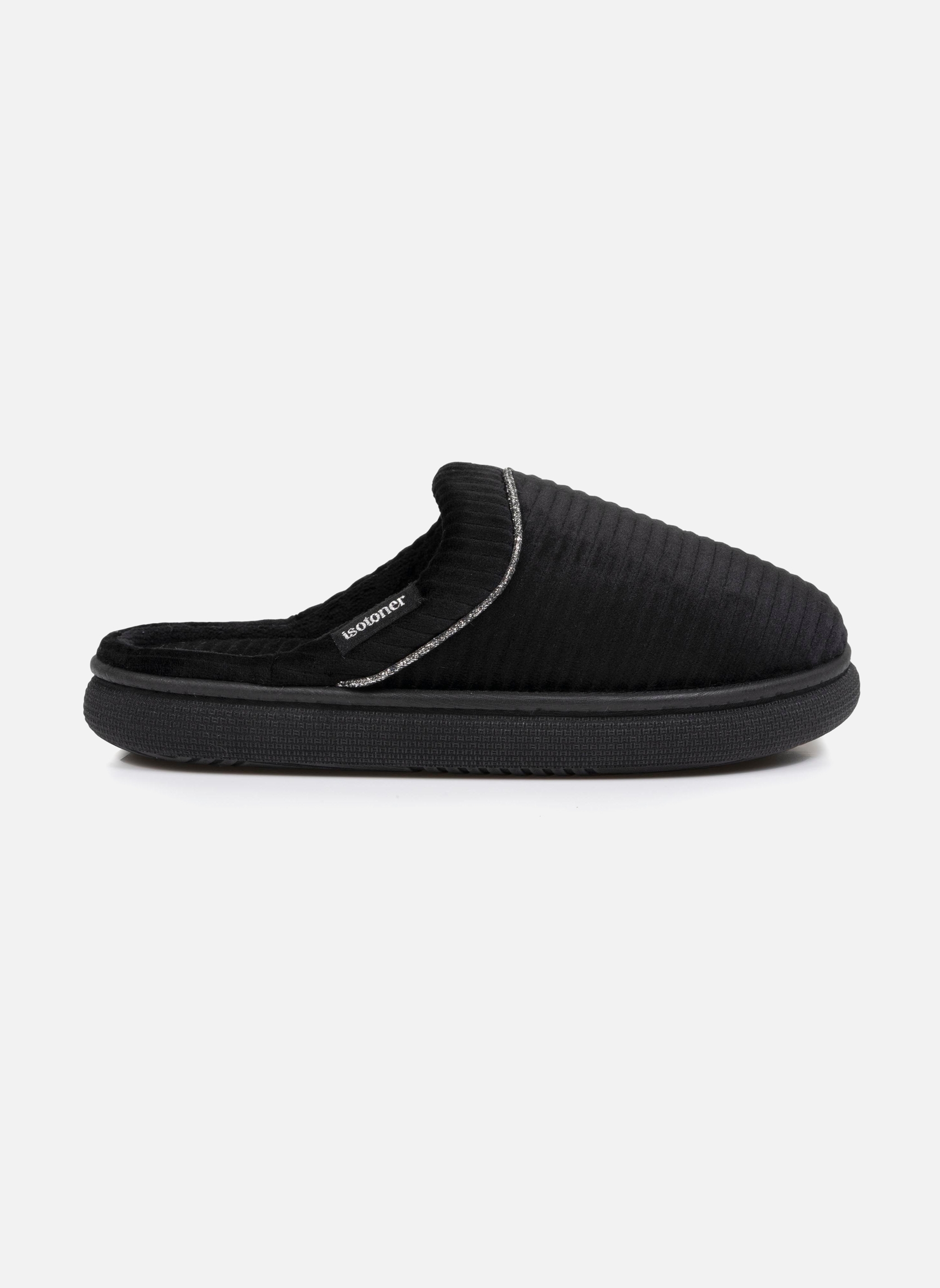 Chaussons Chaussons mules Femme BLOUP Gris femme noir Isotoner Chaussons Chaussons mules Femme BLOUP Gris femme noir Noir verni