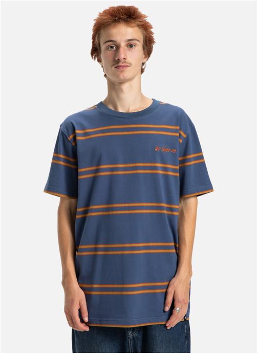 DC Shoes Tee-shirts Maximize Stripe homme bleu