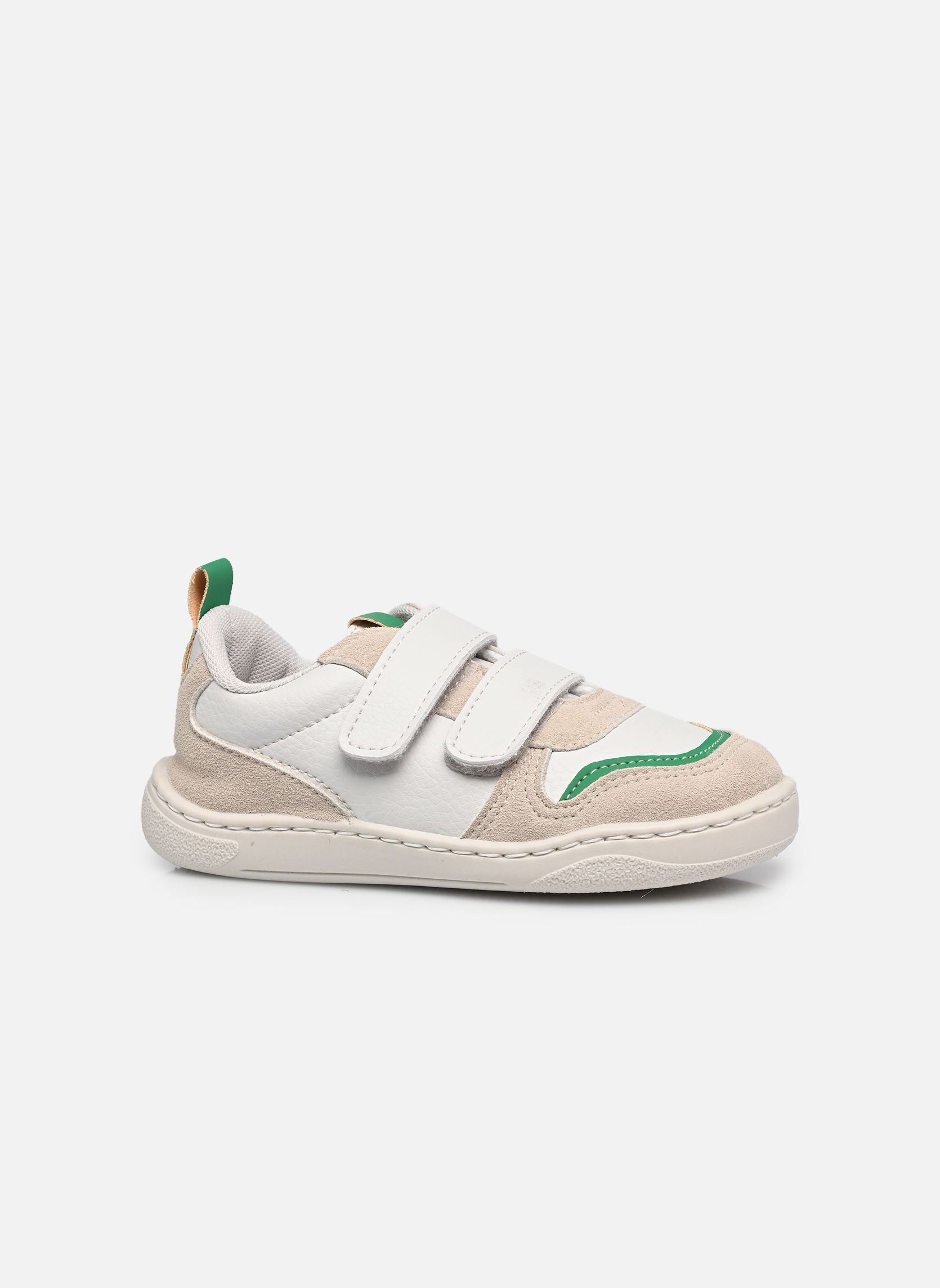 Baskets basses BEXICO - semelle souple blanc Rose et Martin Baskets basses BEXICO - semelle souple blanc CRÈME VERT