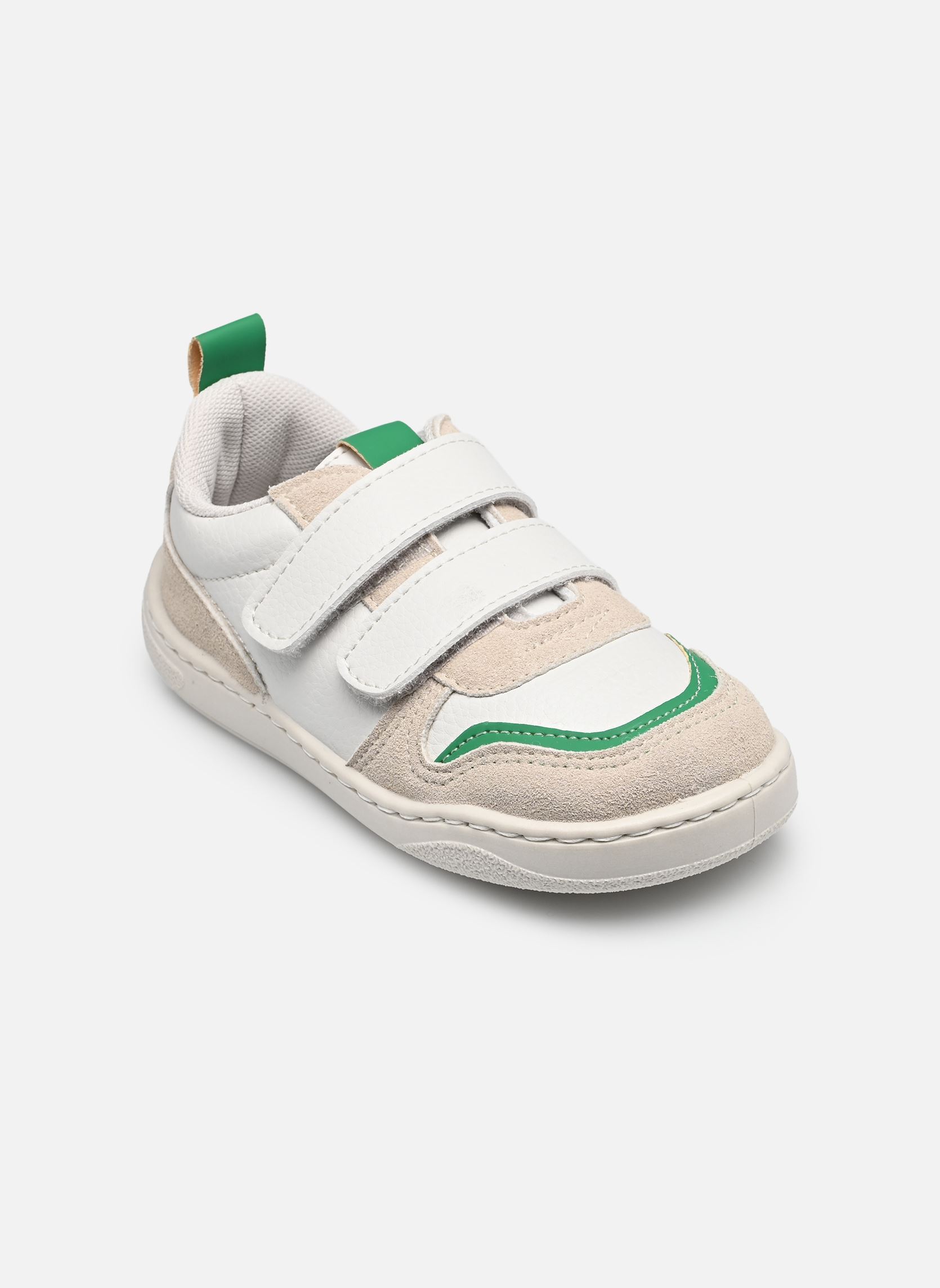 Baskets basses BEXICO - semelle souple blanc Rose et Martin Baskets basses BEXICO - semelle souple blanc CRÈME VERT