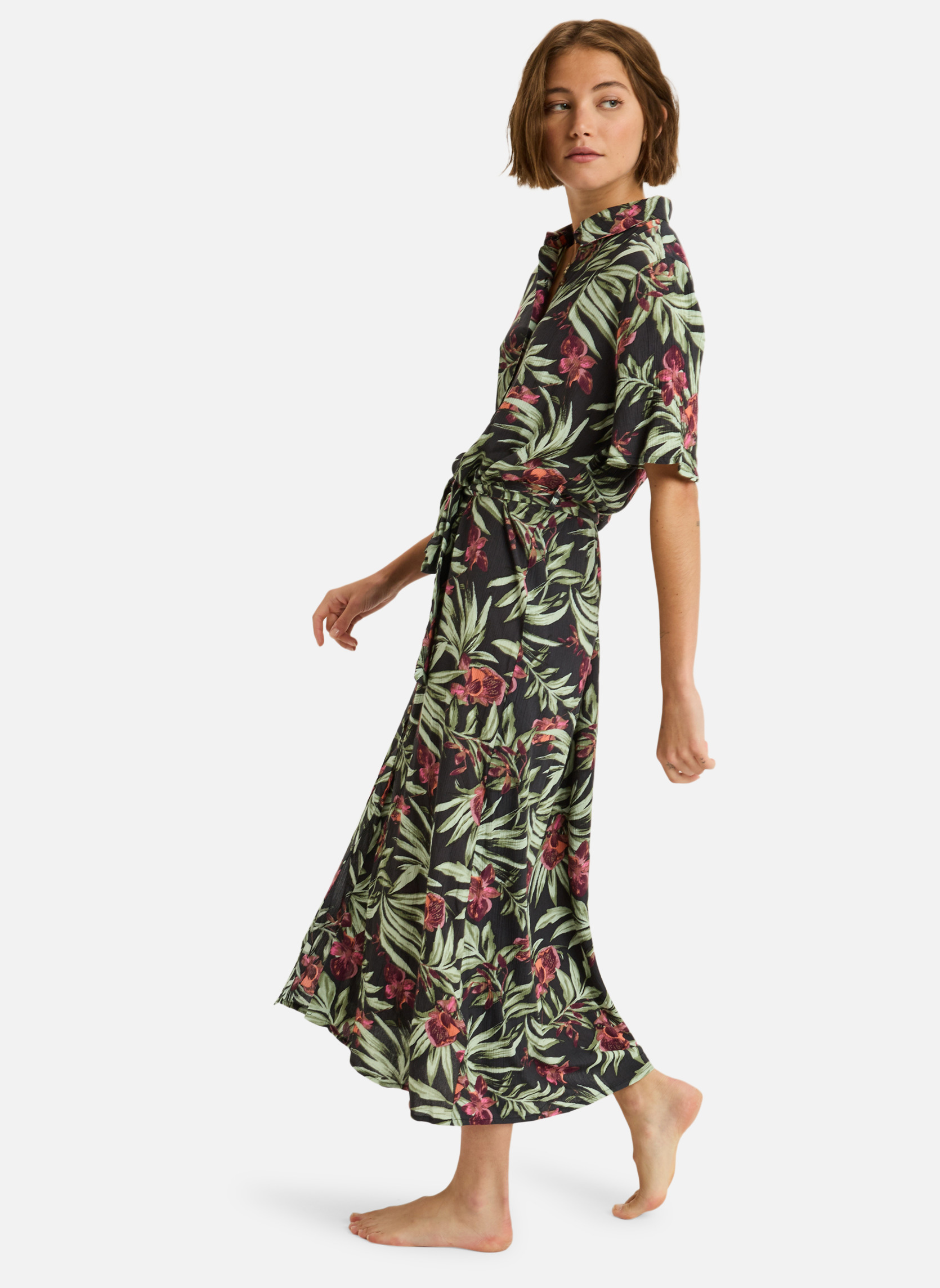 Robes Island Escape Printed femme noir Roxy Robes Island Escape Printed femme noir Noir