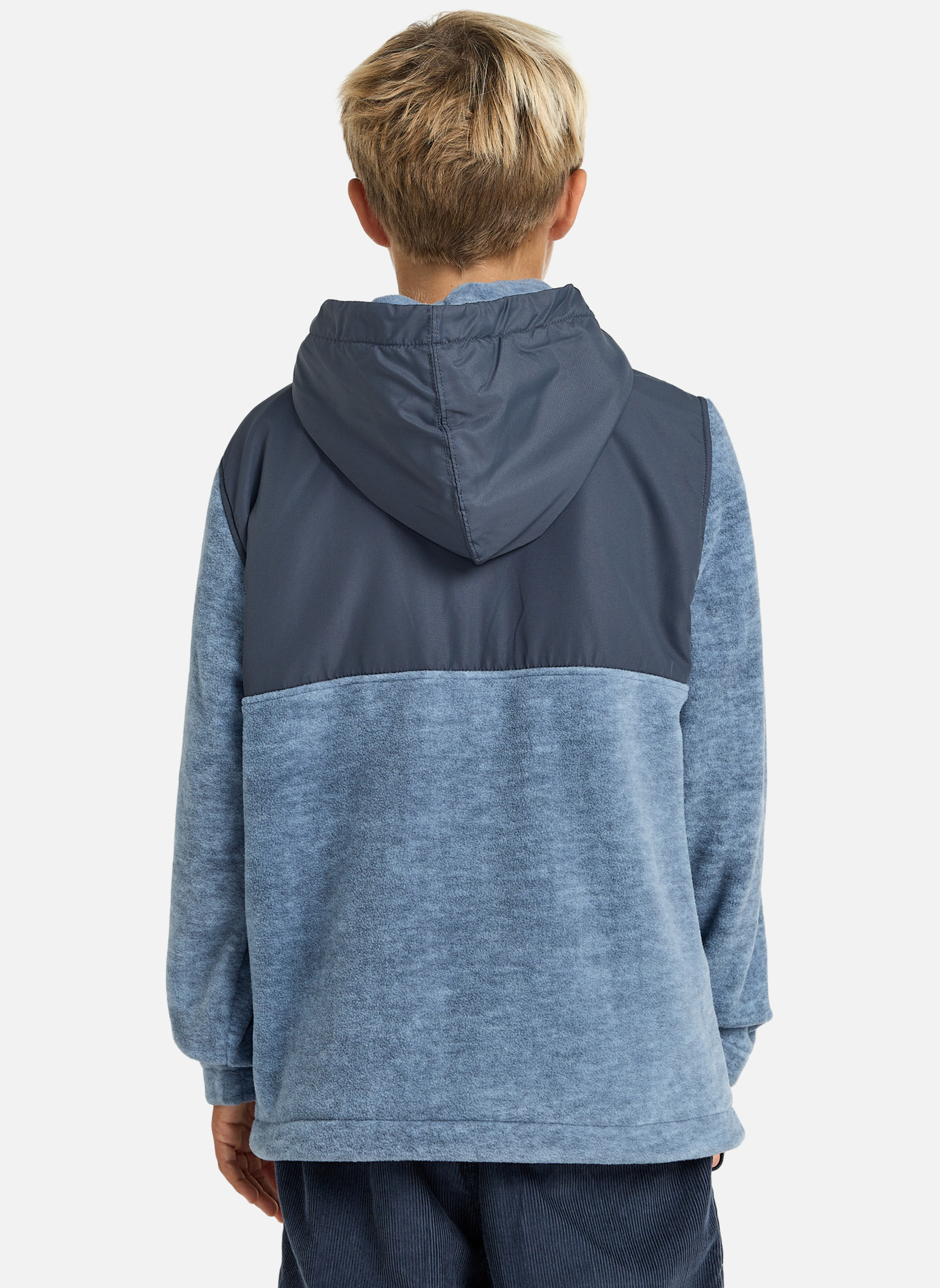 Essentials Sweat à Capuche Zippé Polaire Garçon - Veste Décontractée Confortable