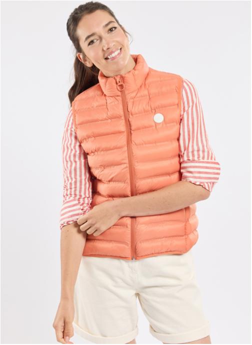 Bermudes Vestes sans manches Doudoune Bordage mandarine femme orange