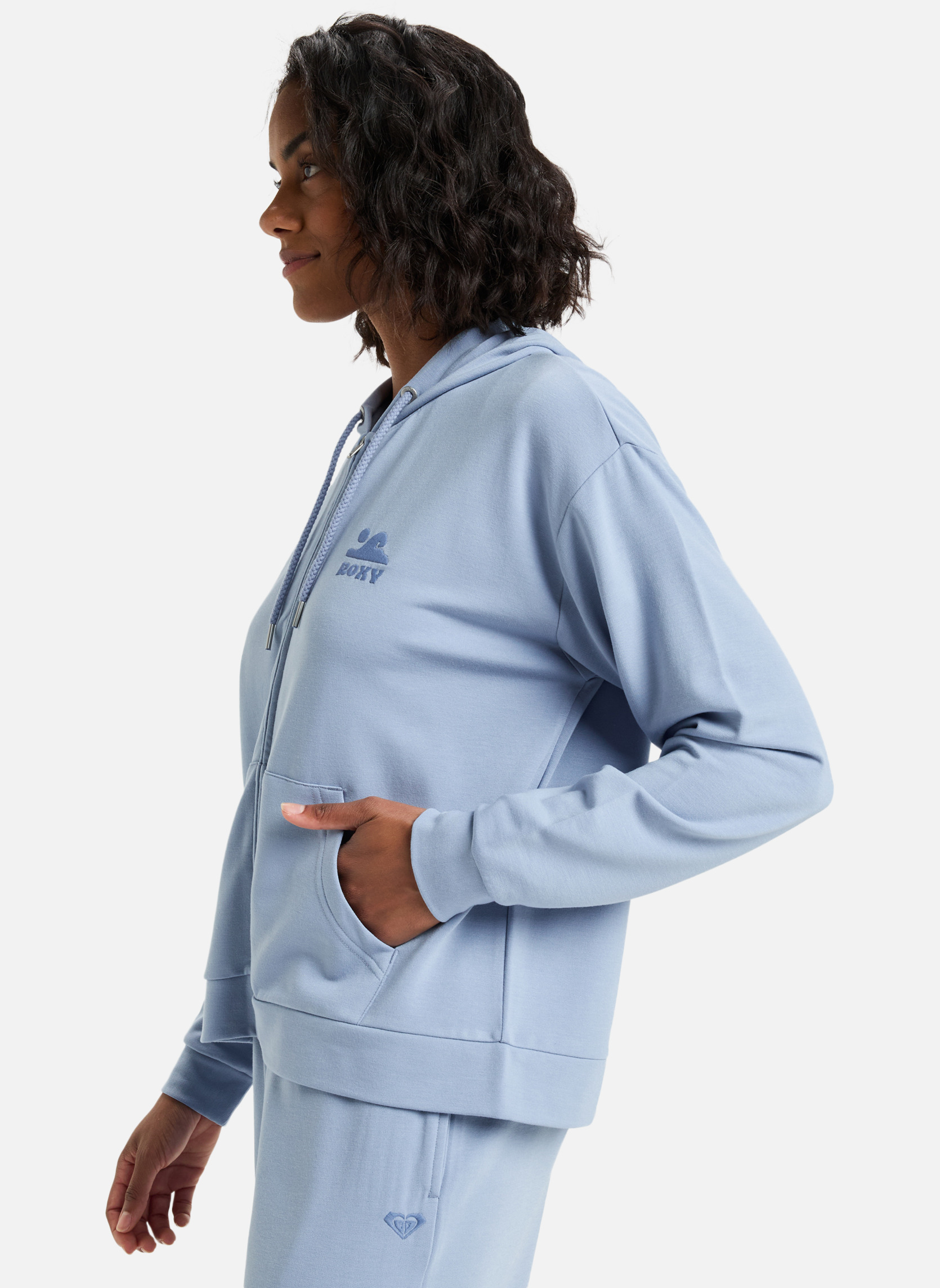 Vestes polaires Sweat à capuche zippé SURFING BY DAYLIGHT. femme bleu Roxy Vestes polaires Sweat à capuche zippé SURFING BY DAYLIGHT. femme bleu Bleu