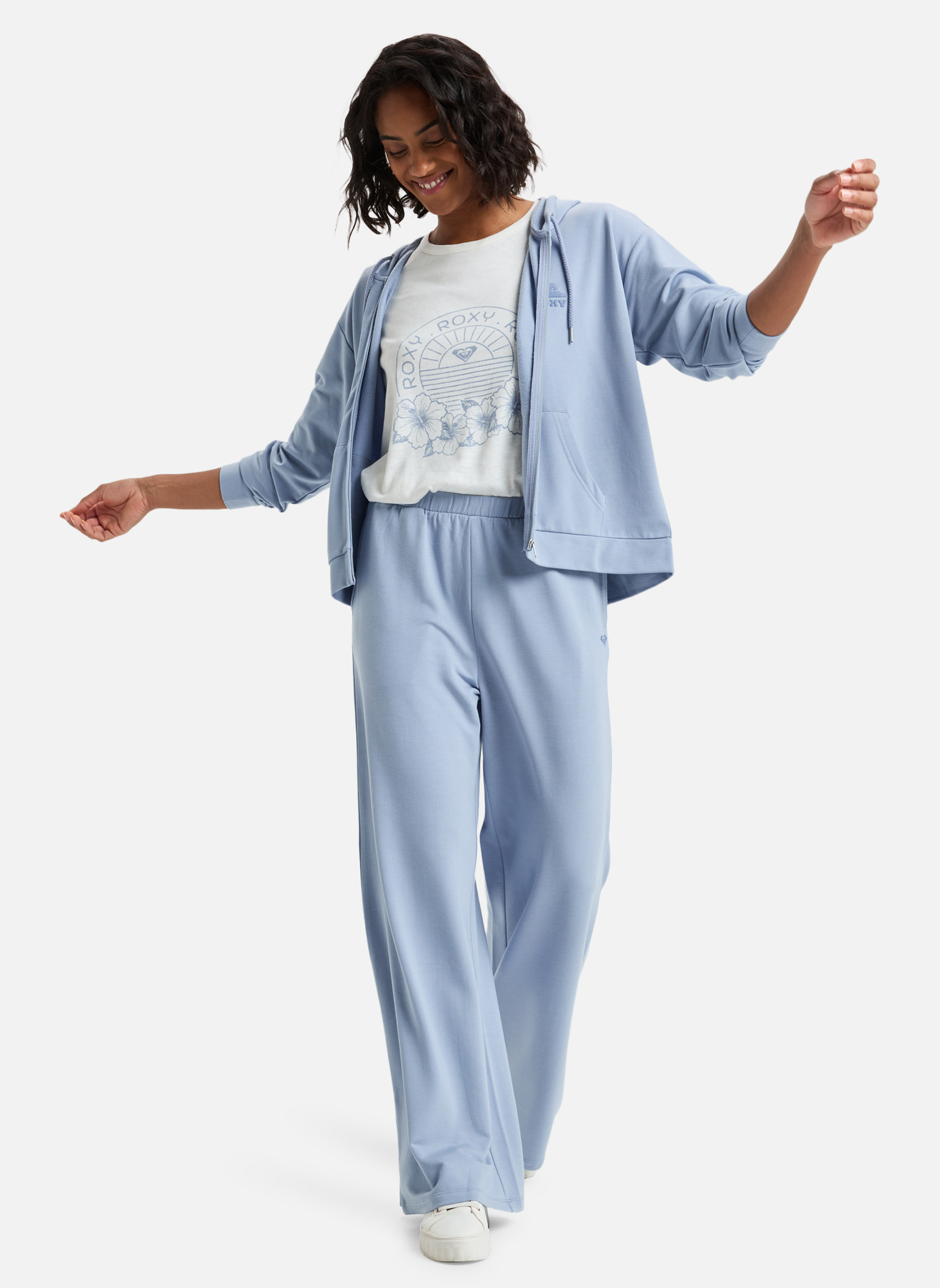 Vestes polaires Sweat à capuche zippé SURFING BY DAYLIGHT. femme bleu Roxy Vestes polaires Sweat à capuche zippé SURFING BY DAYLIGHT. femme bleu Bleu