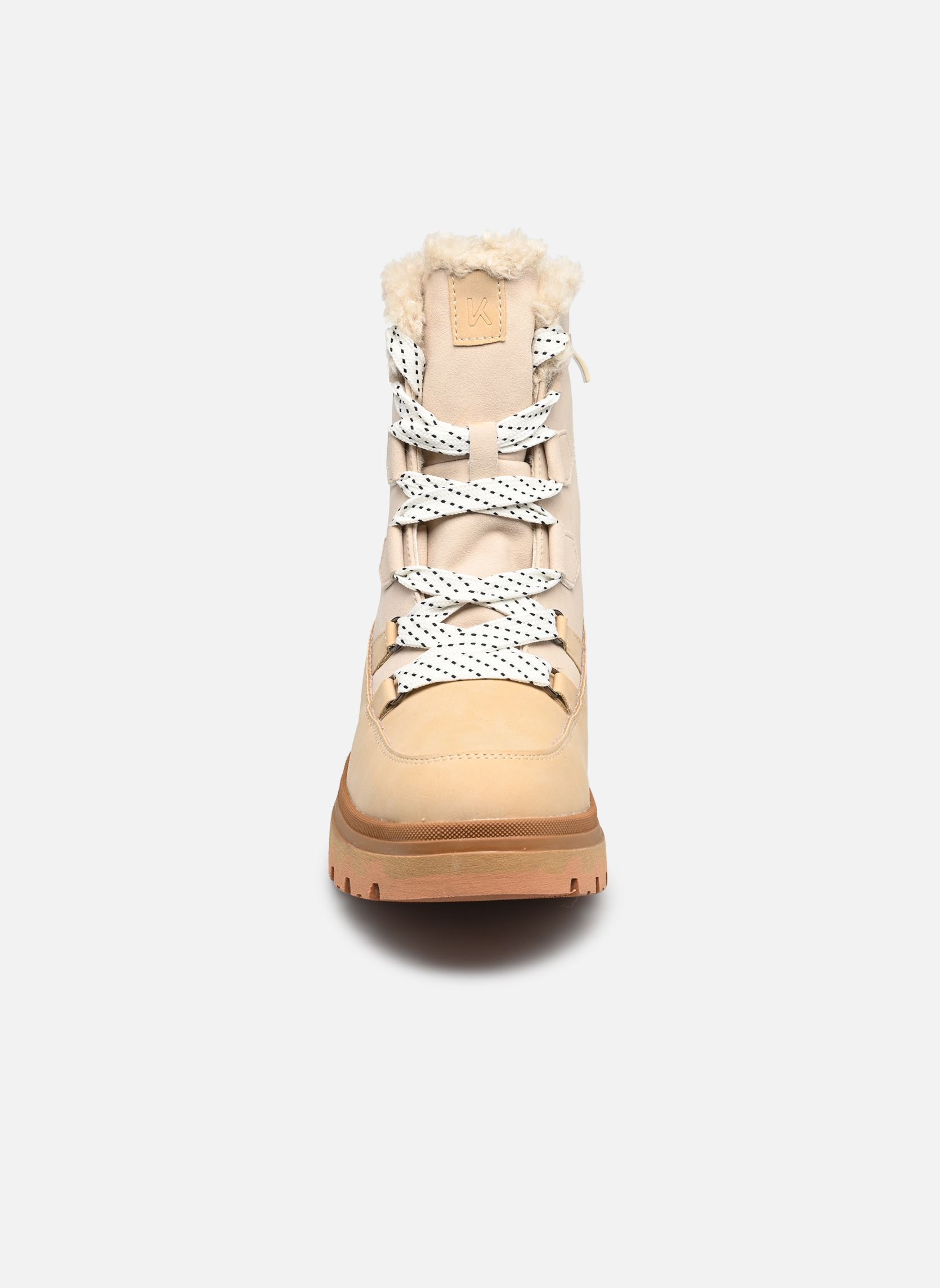 Bottines fourrées THELMA femme beige Kimberfeel Bottines fourrées THELMA femme beige Creme