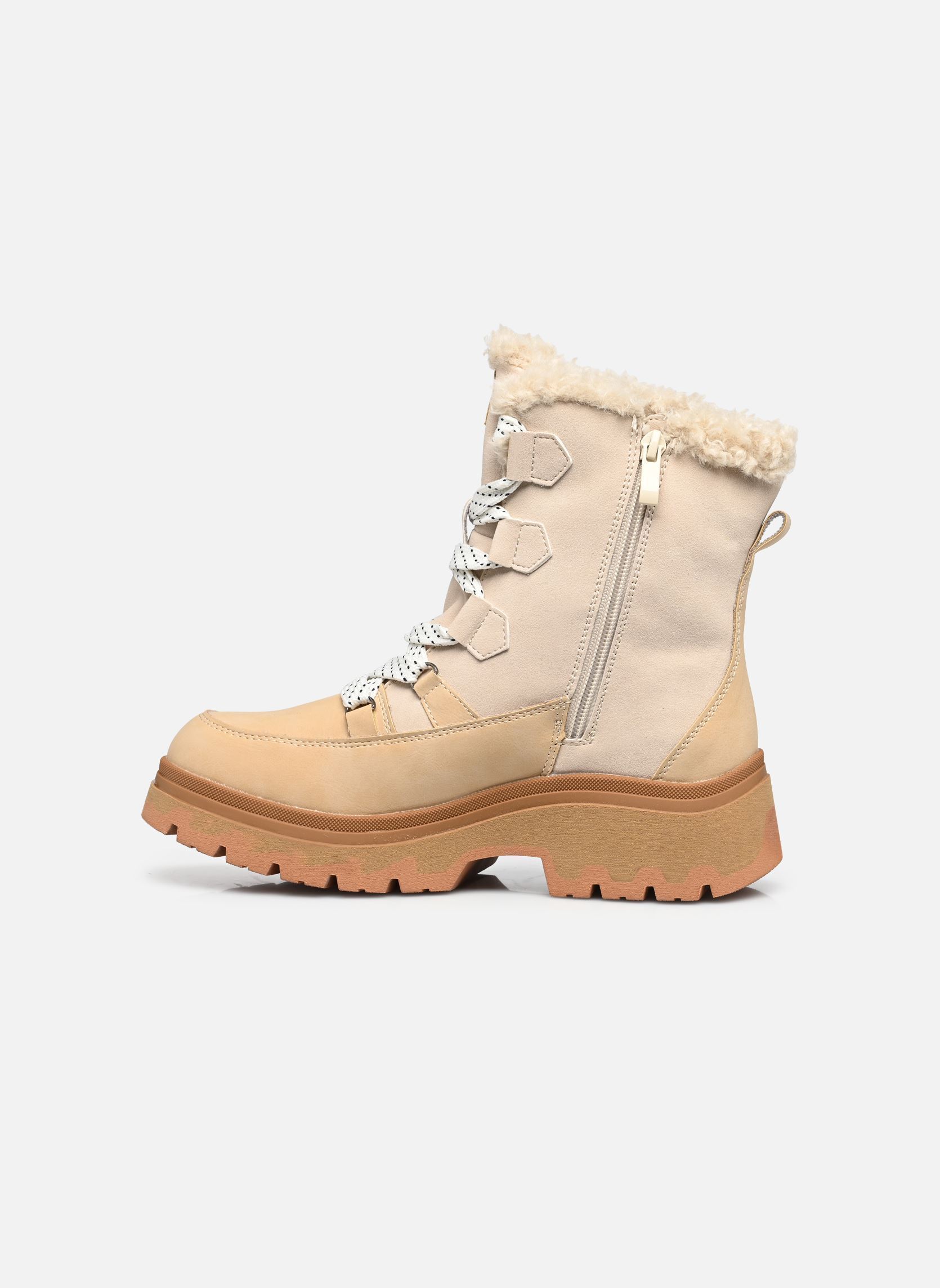 Bottines fourrées THELMA femme beige Kimberfeel Bottines fourrées THELMA femme beige Creme