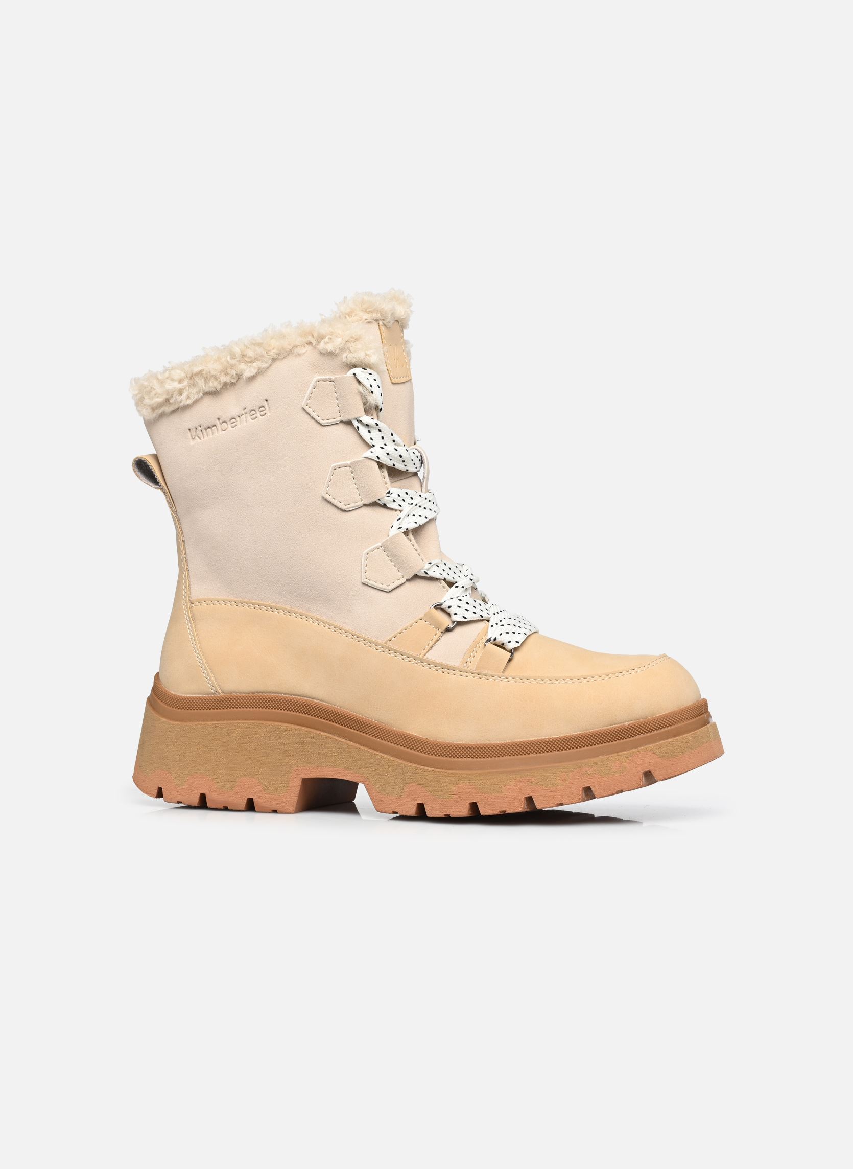 Bottines fourrées THELMA femme beige Kimberfeel Bottines fourrées THELMA femme beige Creme