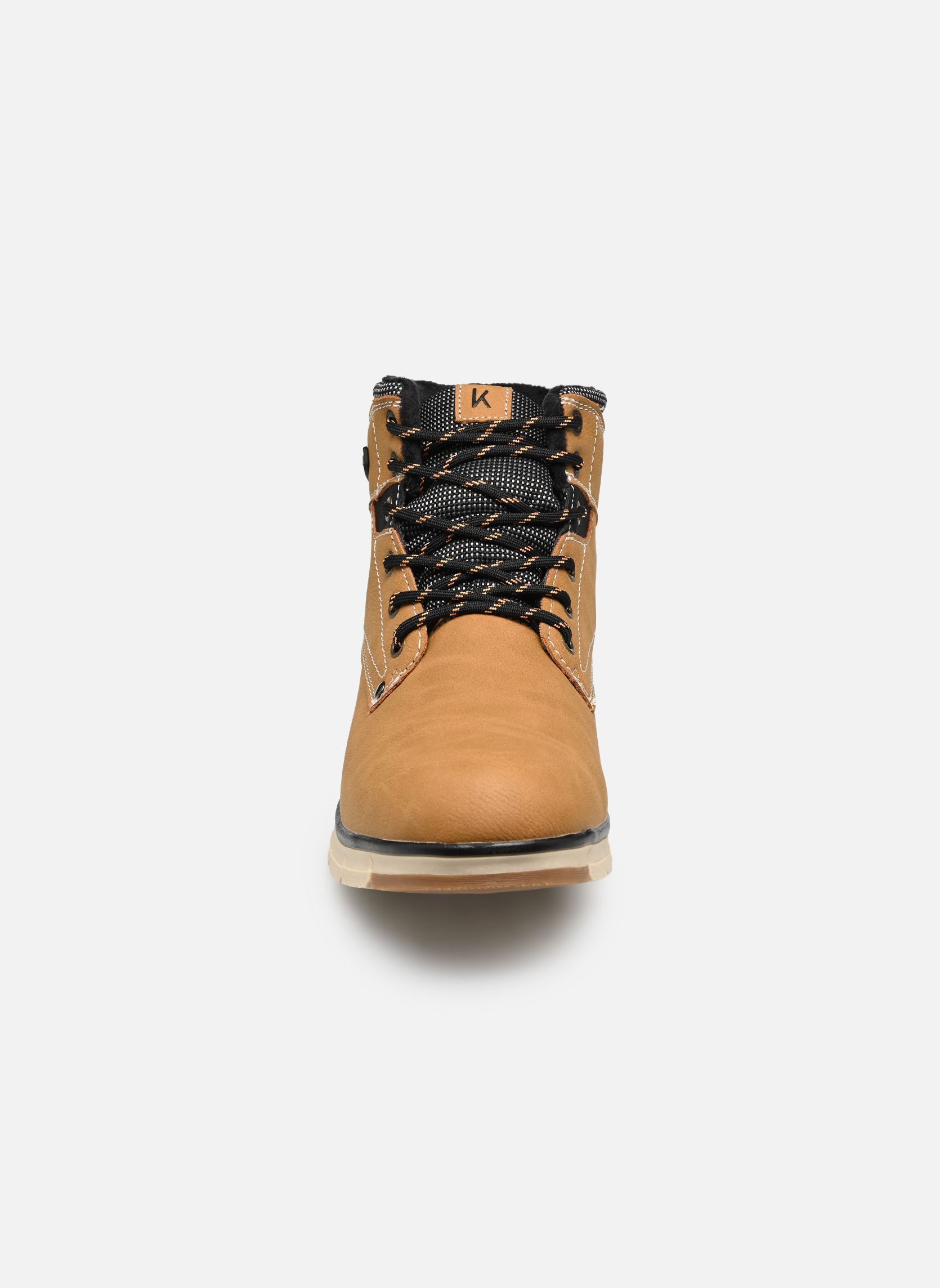Geschnürte Stiefeletten YOHANN herren braun Kimberfeel Geschnürte Stiefeletten YOHANN herren braun Camel