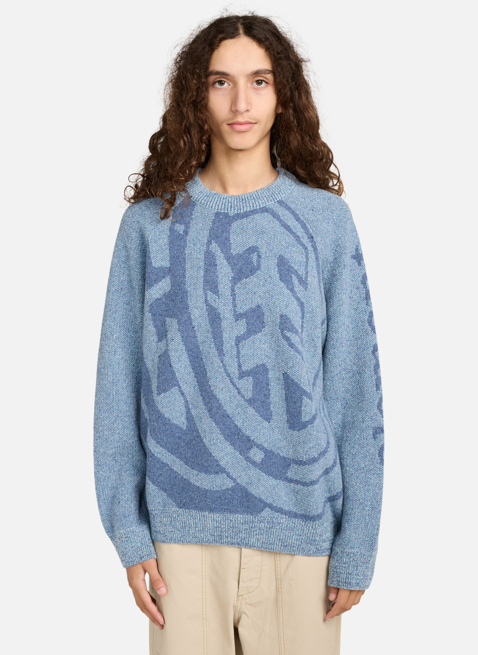 Pull Homme Henri Lloyd – Bleu – Col Rond – Taille L – 100% Coton