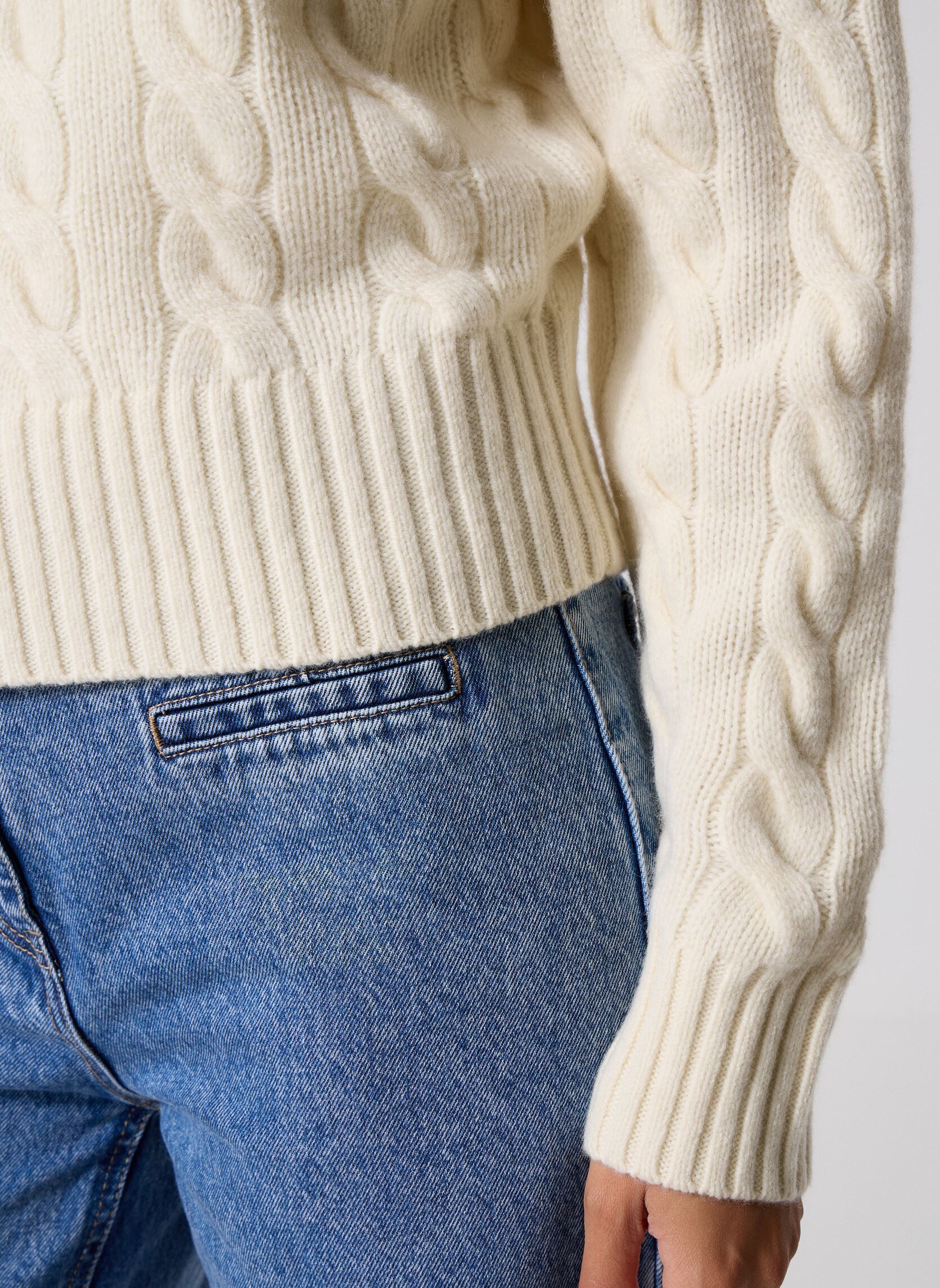 Pulls Pull demi-zippé en laine et cachemire femme blanc Polo Ralph Lauren Pulls Pull demi-zippé en laine et cachemire femme blanc AUTHENTIC CREAM AC