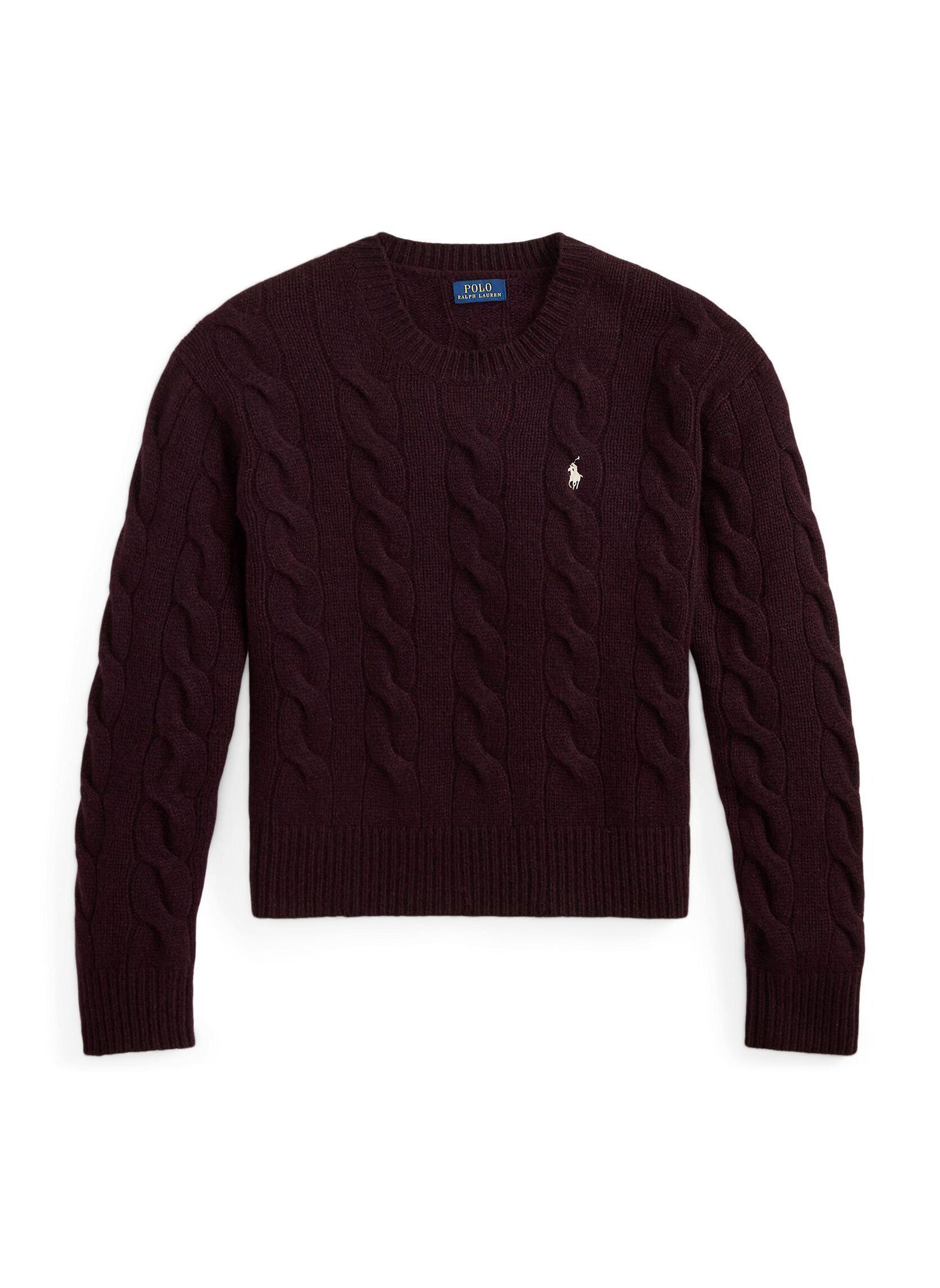 Pullover Cable-Knit Wool-Cashmere Sweater damen violett Polo Ralph Lauren Pullover Cable-Knit Wool-Cashmere Sweater damen violett DAMSON MELANGE
