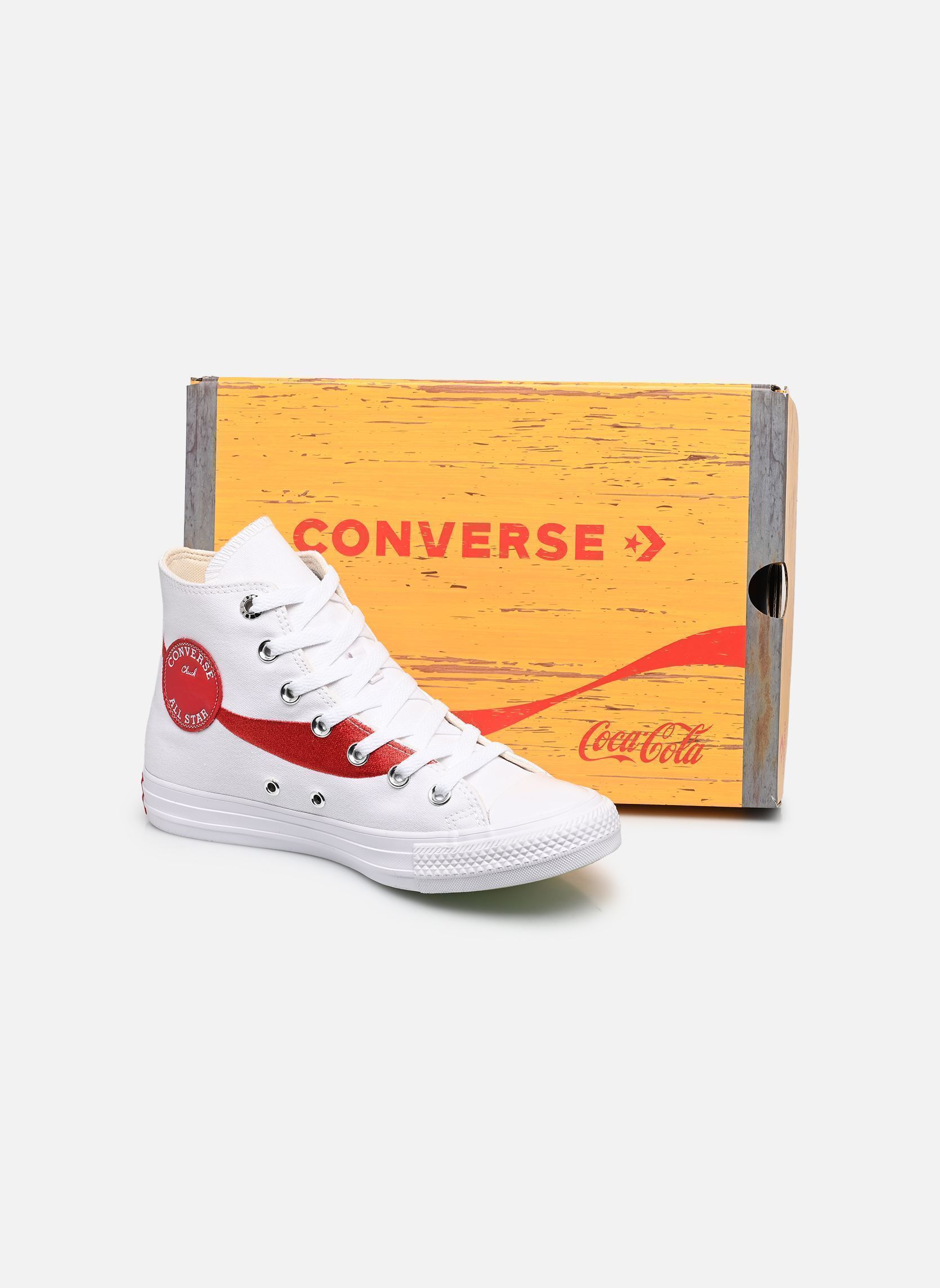 Print sneakers Chuck Taylor All Star Coca Cola Hi wit Converse Print sneakers Chuck Taylor All Star Coca Cola Hi wit WHITE/RACING RED/WHITE