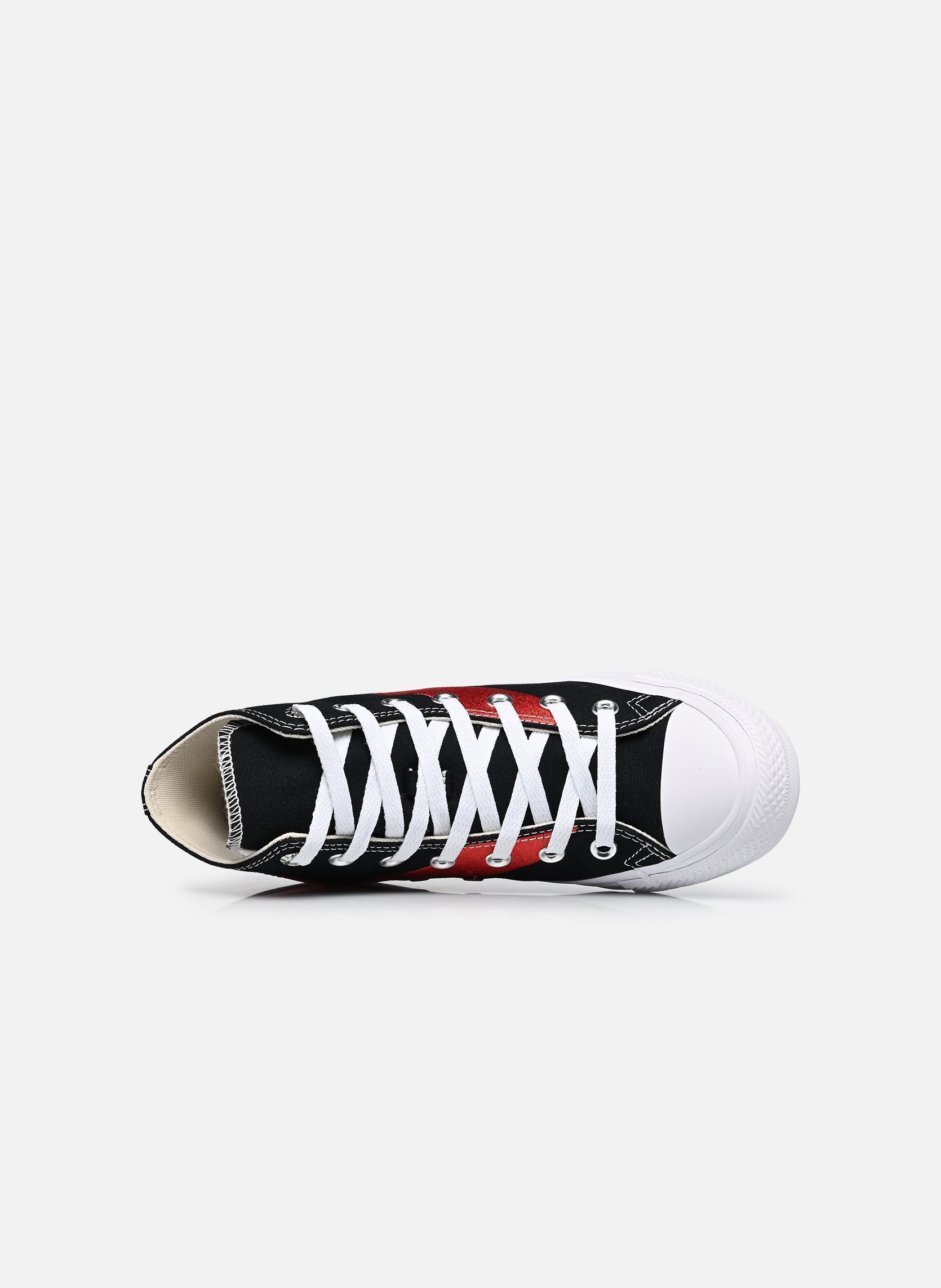 Leinen-Sneaker Chuck Taylor All Star Coca Cola Hi schwarz Converse Leinen-Sneaker Chuck Taylor All Star Coca Cola Hi schwarz BLACK/RACING RED/WHITE