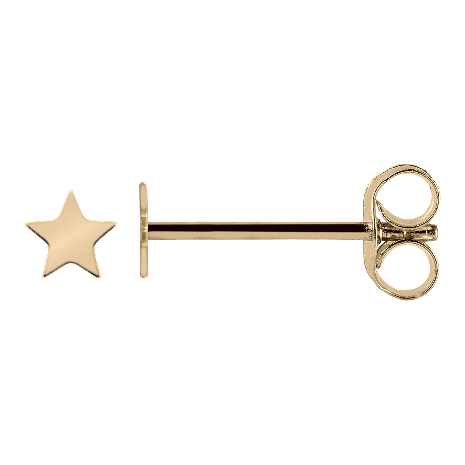 Boucles d'oreilles étoiles - Vis - Or jaune 9ct Boucles d'oreilles étoiles - Vis - Or jaune 9ct