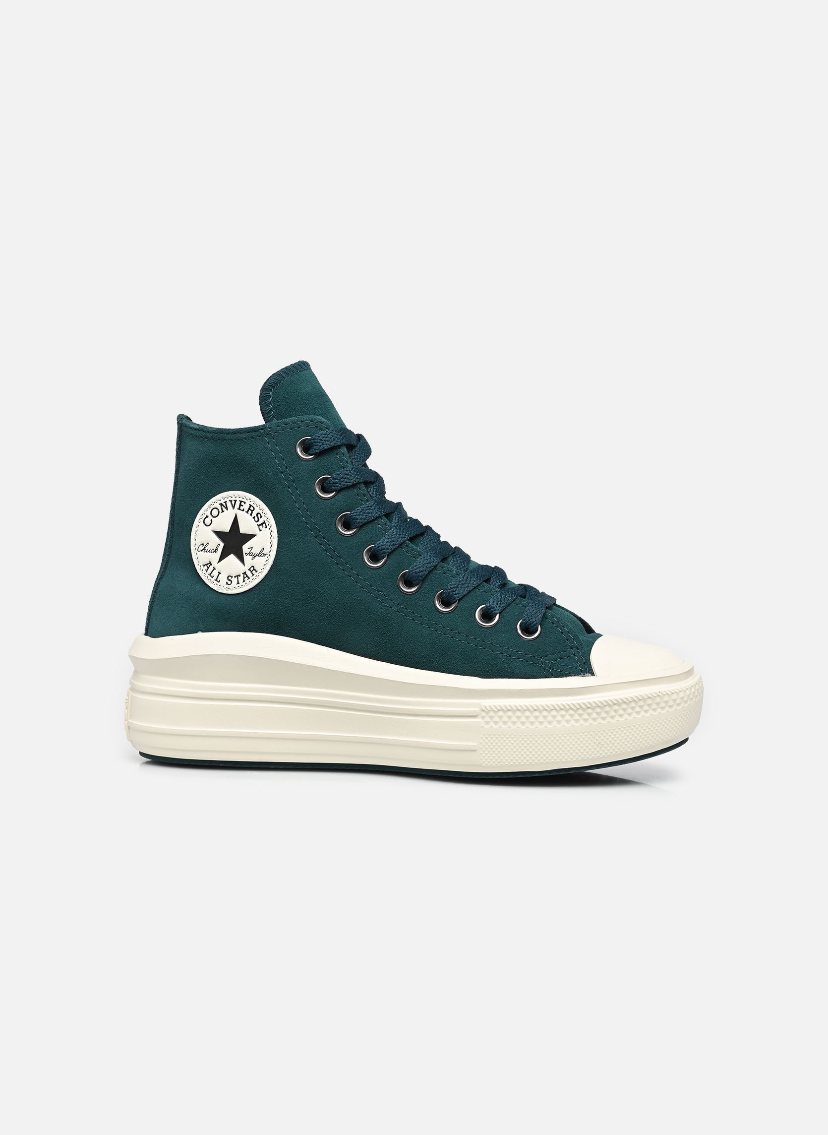 Baskets montantes Chuck Taylor All Star Move Platform Sued femme vert Converse Baskets montantes Chuck Taylor All Star Move Platform Sued femme vert DARKLY JADED/EGRET/BLACK