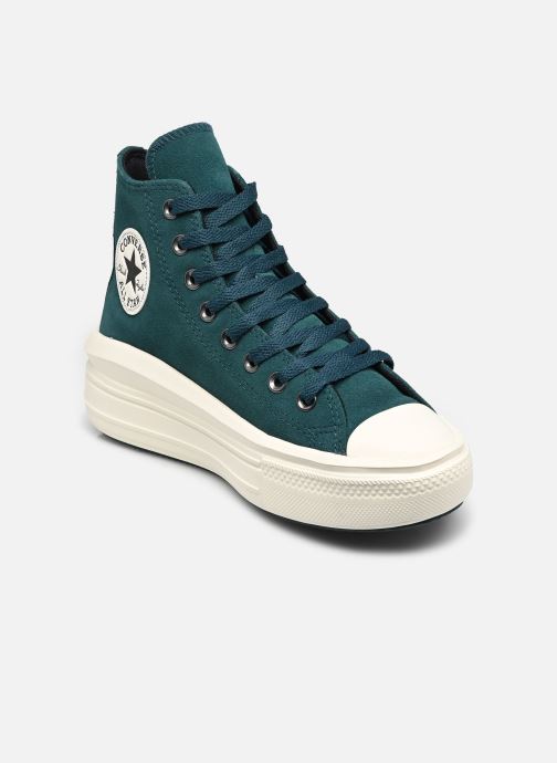 Converse Knöchelhohe Sneaker Chuck Taylor All Star Move Platform Sued damen grün