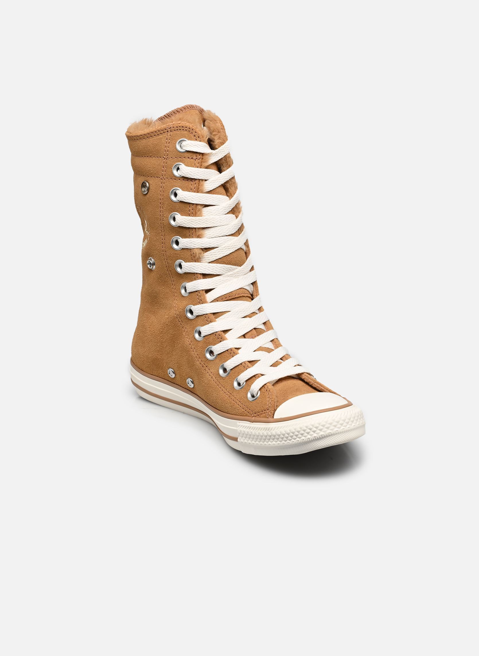 Baskets montantes Chuck Taylor All Star Fold-Over X-Hi Fau femme marron Converse Baskets montantes Chuck Taylor All Star Fold-Over X-Hi Fau femme marron INCENSED/INCENSED