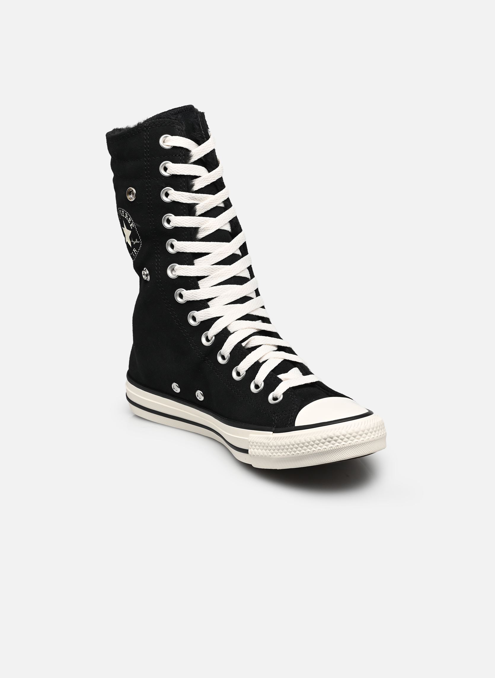 Baskets montantes Chuck Taylor All Star Fold-Over X-Hi Fau femme noir Converse Baskets montantes Chuck Taylor All Star Fold-Over X-Hi Fau femme noir BLACK/BLACK/EGRET