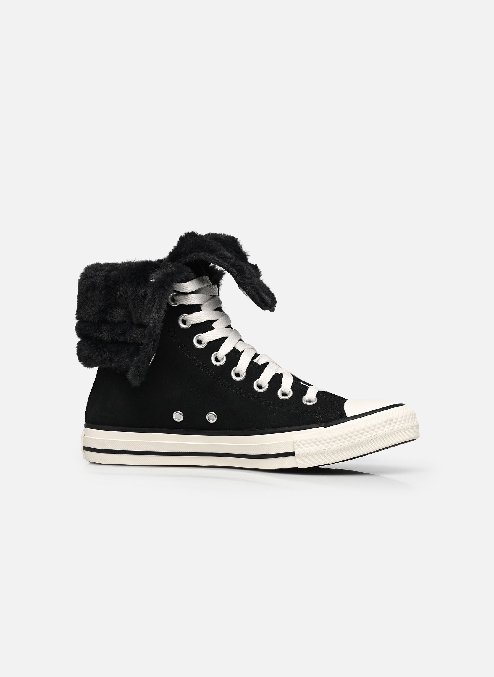 Baskets montantes Chuck Taylor All Star Fold-Over X-Hi Fau femme noir Converse Baskets montantes Chuck Taylor All Star Fold-Over X-Hi Fau femme noir BLACK/BLACK/EGRET