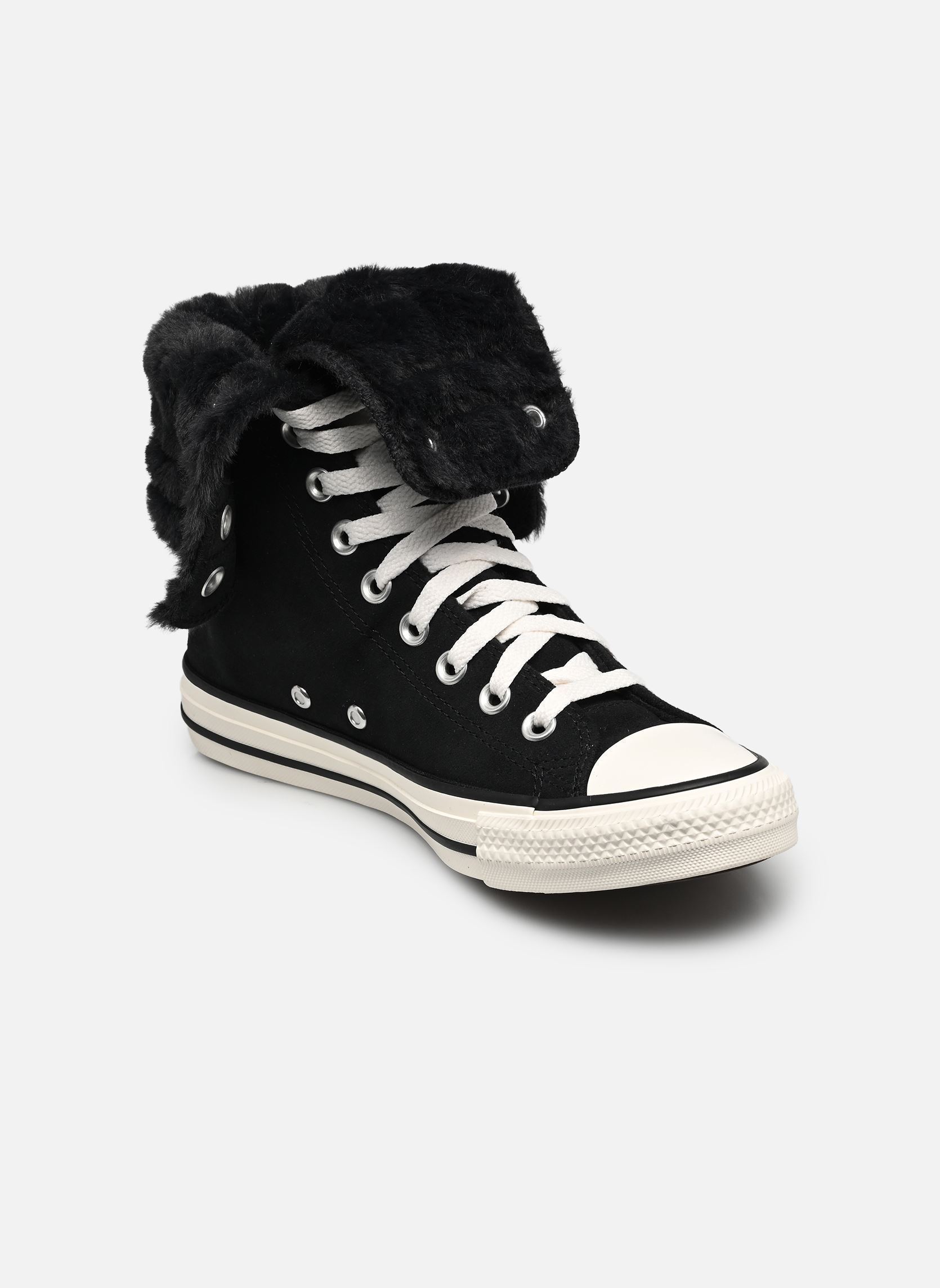 Chuck Taylor All Star Fold Over XHi Faux Fur - vue 2