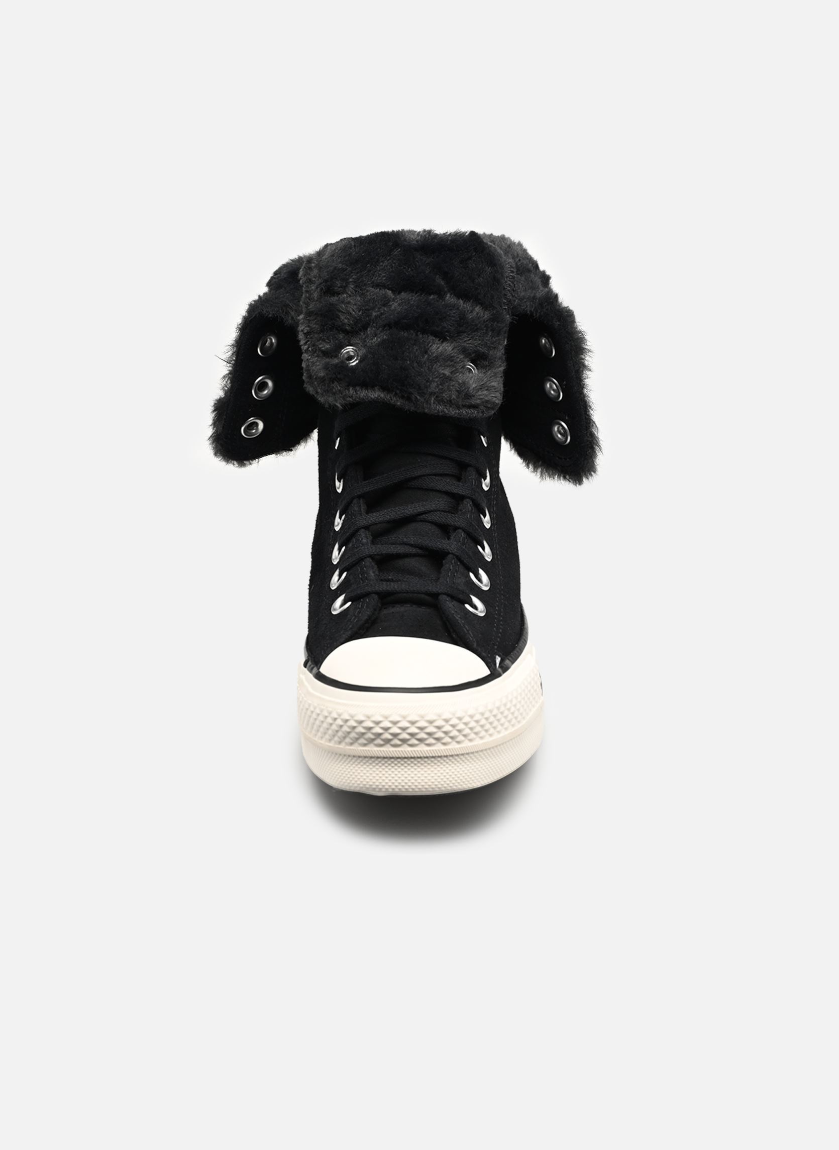 Baskets montantes Chuck Taylor All Star Fold-Over Lift Pla femme noir Converse Baskets montantes Chuck Taylor All Star Fold-Over Lift Pla femme noir BLACK/BLACK