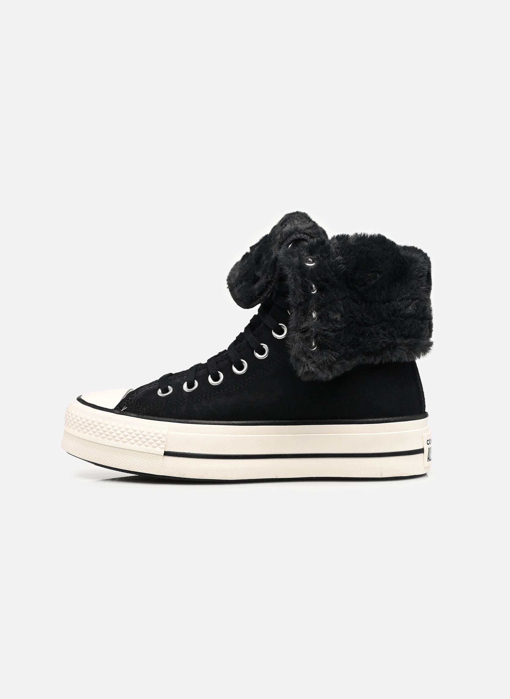 Baskets montantes Chuck Taylor All Star Fold-Over Lift Pla femme noir Converse Baskets montantes Chuck Taylor All Star Fold-Over Lift Pla femme noir BLACK/BLACK
