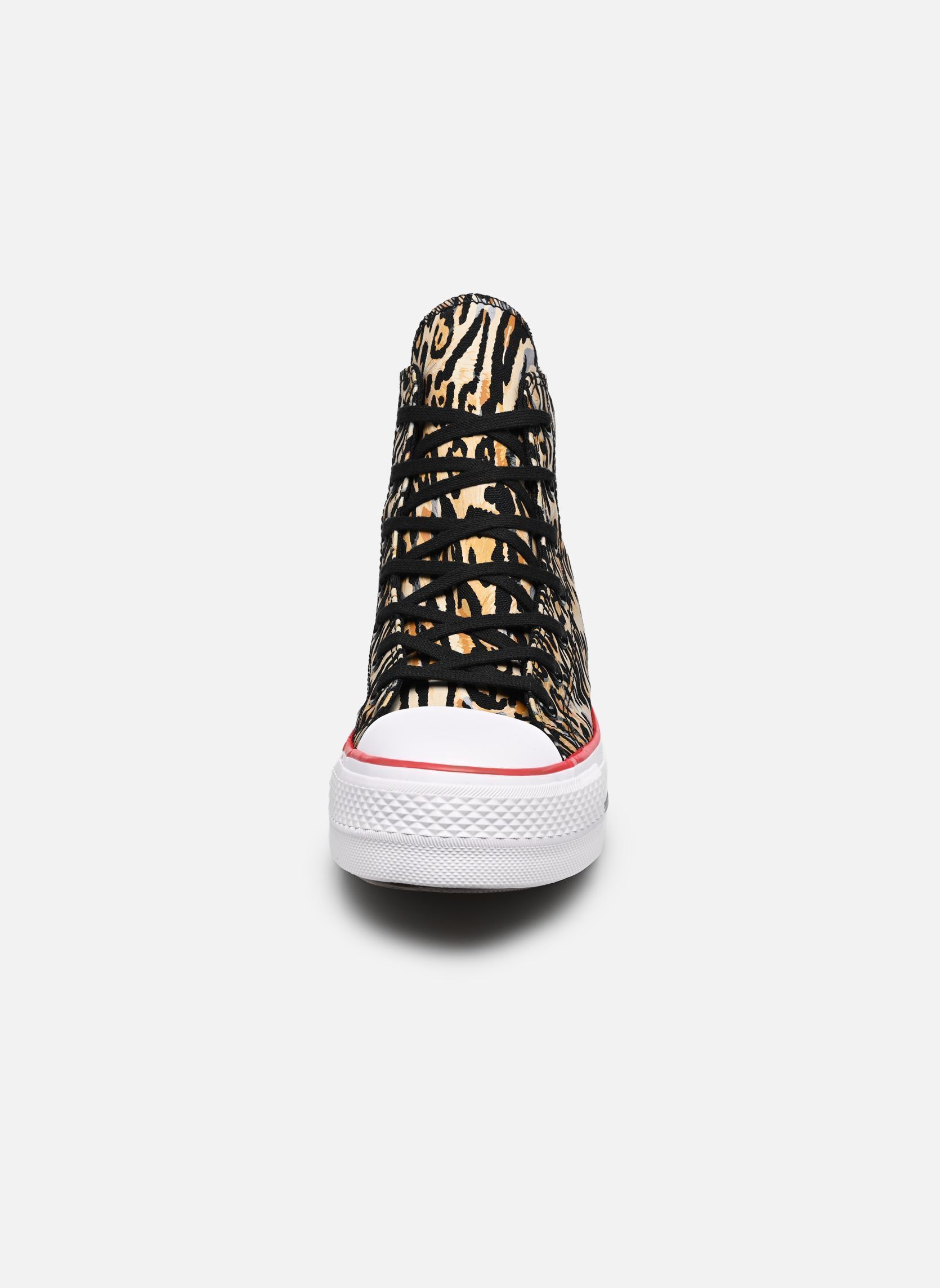 Baskets toile Chuck Taylor All Star Lift Platform Leop femme multicolore Converse Baskets toile Chuck Taylor All Star Lift Platform Leop femme multicolore BLACK/WHITE/RED