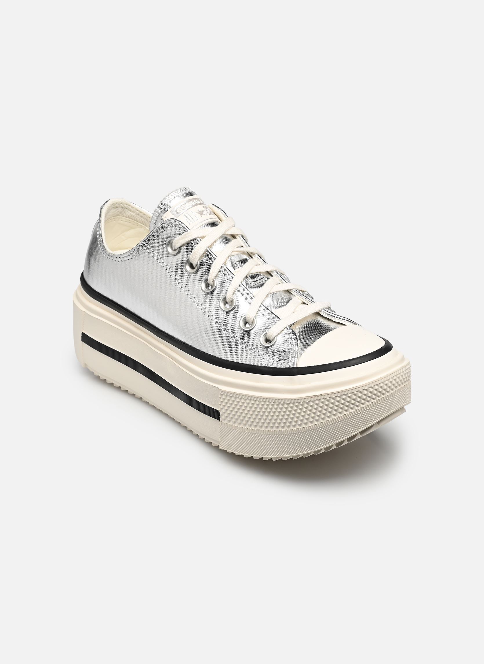 Chuck Taylor All Star Lift Double Stack Platform Metallic - vue 5