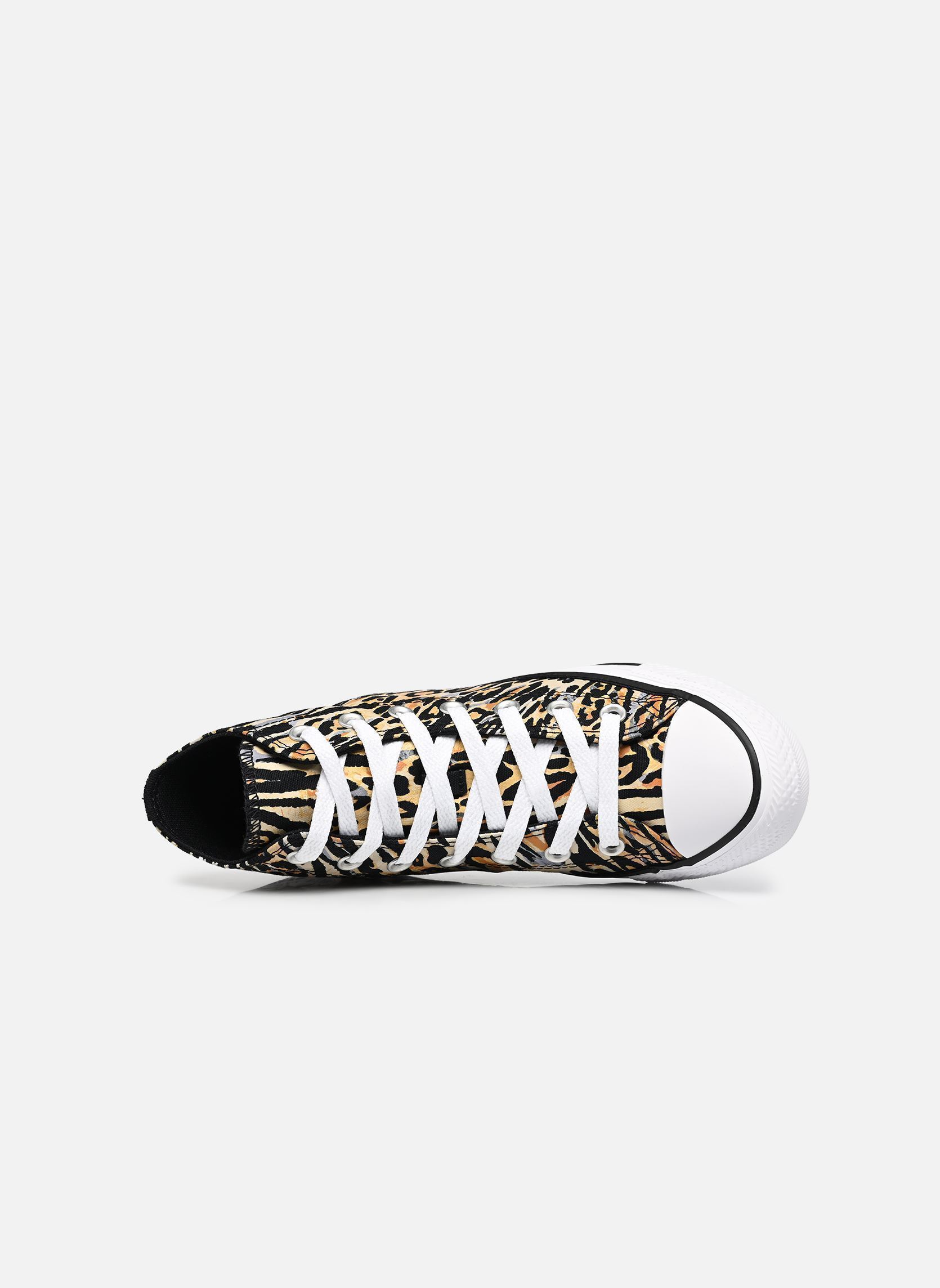 Leinen-Sneaker Chuck Taylor All Star Leopard Hi W damen mehrfarbig Converse Leinen-Sneaker Chuck Taylor All Star Leopard Hi W damen mehrfarbig BLACK/WHITE/BROWN