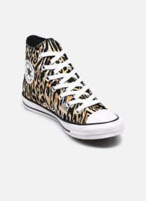 Leinen-Sneaker Chuck Taylor All Star Leopard Hi W damen mehrfarbig Converse Leinen-Sneaker Chuck Taylor All Star Leopard Hi W damen mehrfarbig BLACK/WHITE/BROWN