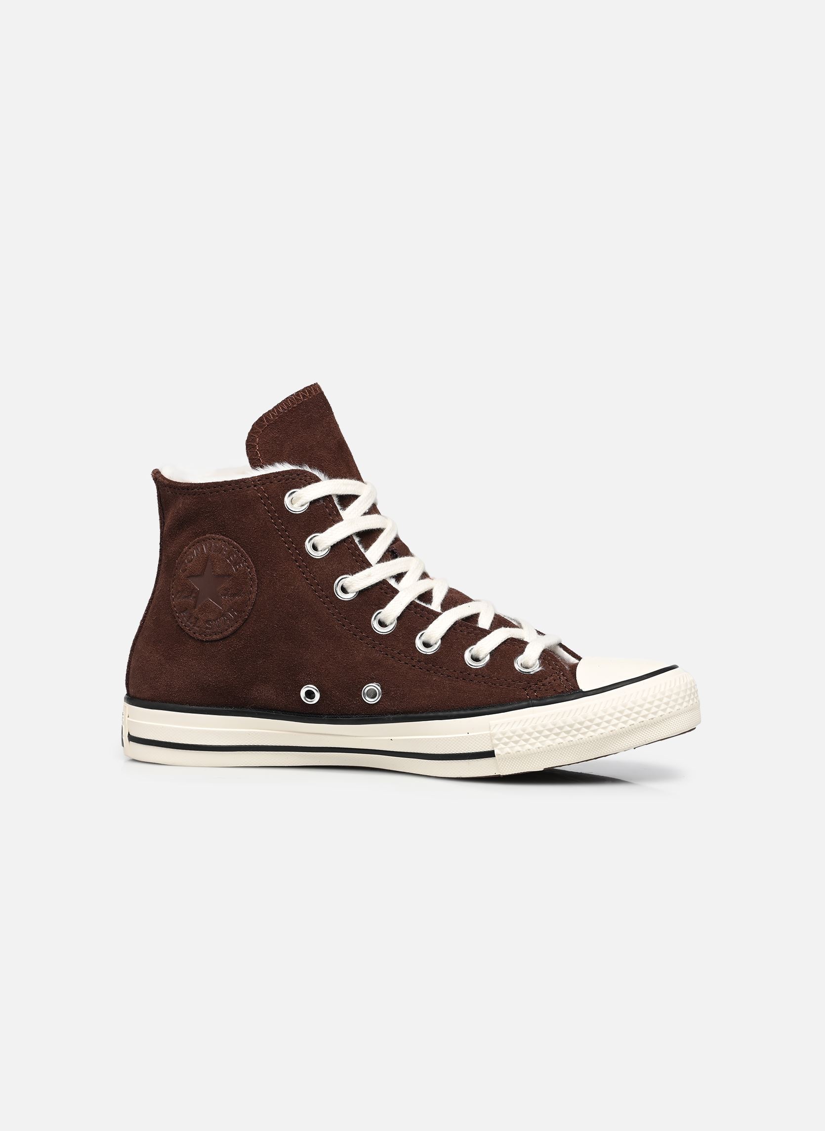Hoge sneakers Chuck Taylor All Star Hi Winter W dames bruin Converse Hoge sneakers Chuck Taylor All Star Hi Winter W dames bruin TOTALLY FUDGED/EGRET/BLACK