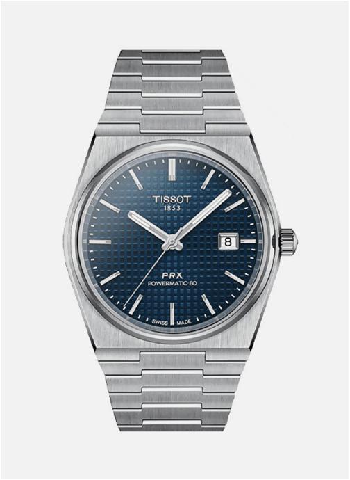 Orologio Tissot PRX Quarzo - Cassa 40mm Acciaio, Quadrante Bianco, Bracciale Acciaio 316L