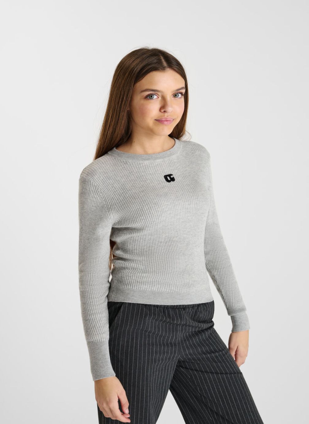Facetasm Pull En Maille Fair Isle à Design Structuré | Gris | FR