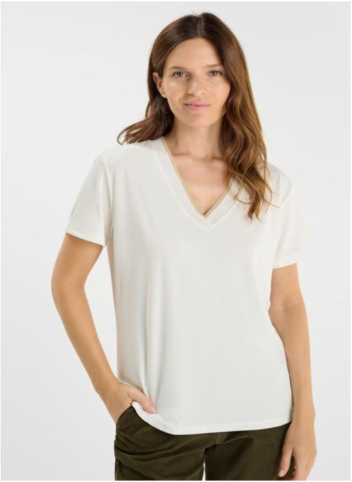 Le temps des cerises Tee-shirts Tee-Shirt FUKA White femme blanc