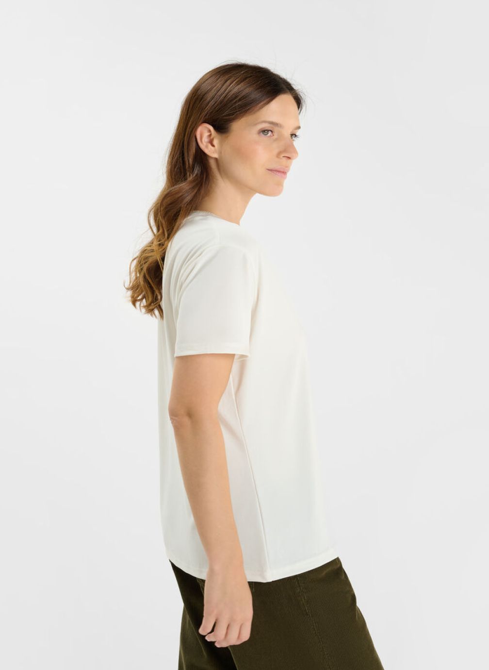 Tee-shirts Tee-Shirt FUKA White femme blanc Le temps des cerises Tee-shirts Tee-Shirt FUKA White femme blanc Blanc