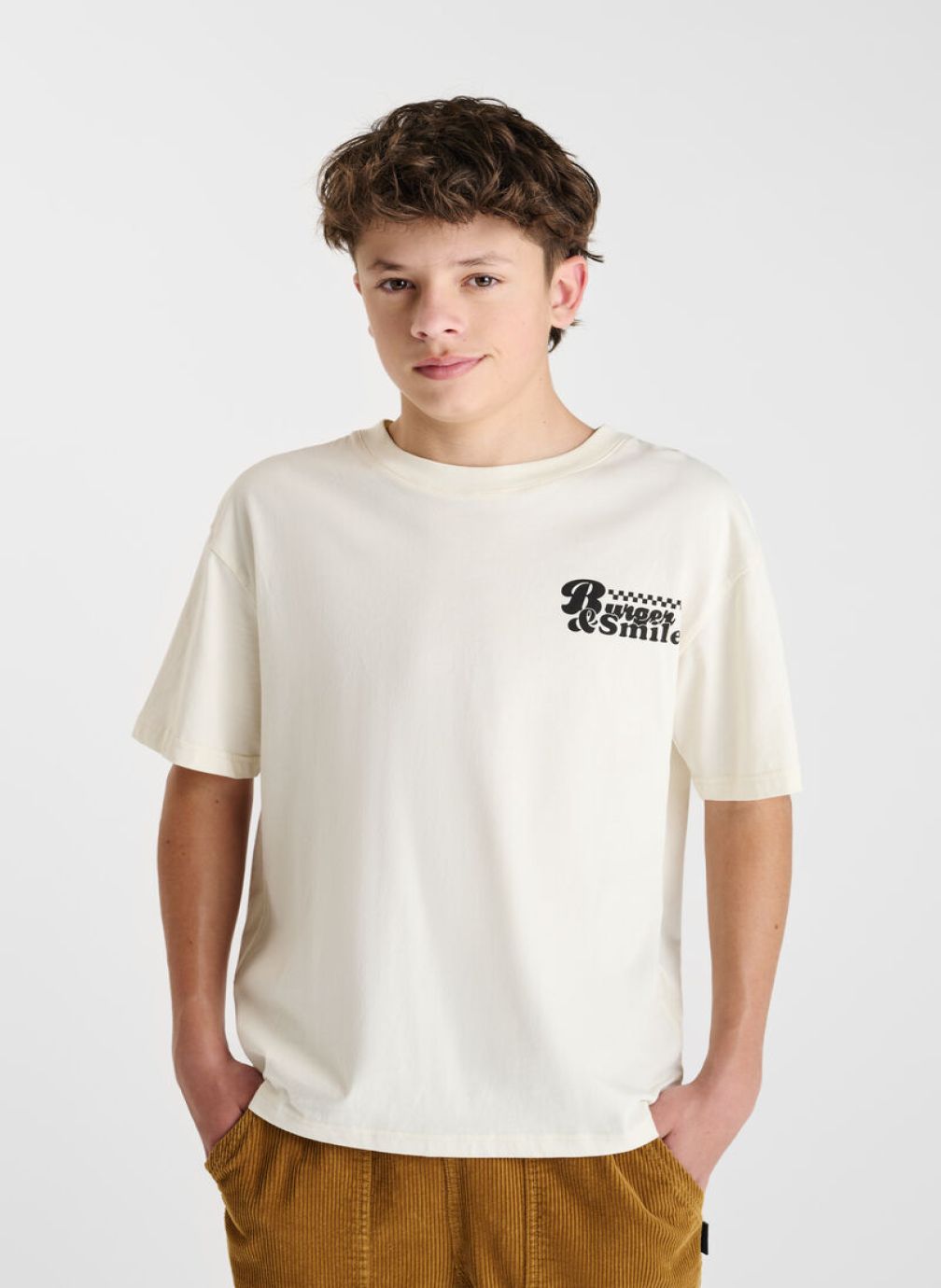T-shirt Manches Courtes AMERICAN COLLEGE Pour Enfant - Coupe Mixte Garçon/fille - Coton De Qualité - Style Décontracté Et Intemporel - 12