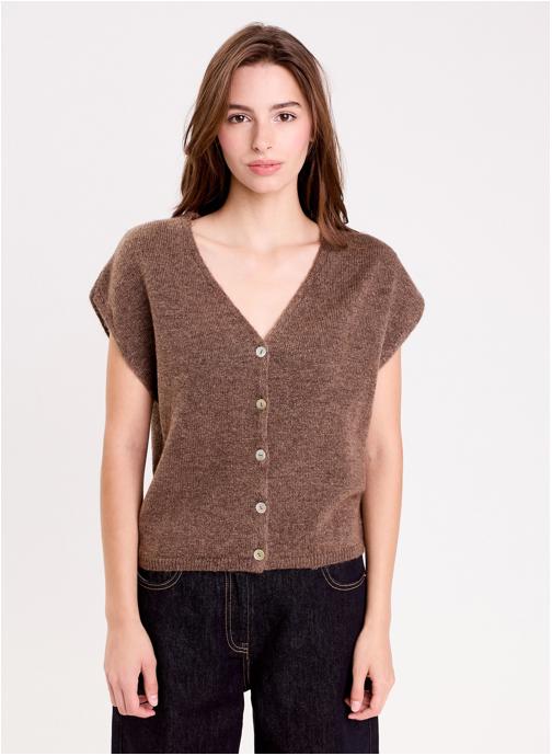 Cache Cache Gilets NOSLEEVFLASH femme marron