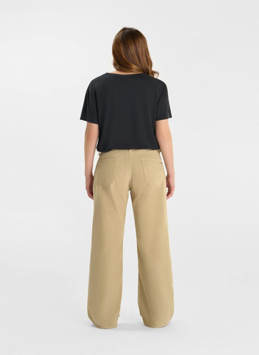 Pantalons droit Pantalon flare TAHIS Beige femme beige Le temps des cerises Pantalons droit Pantalon flare TAHIS Beige femme beige Beige